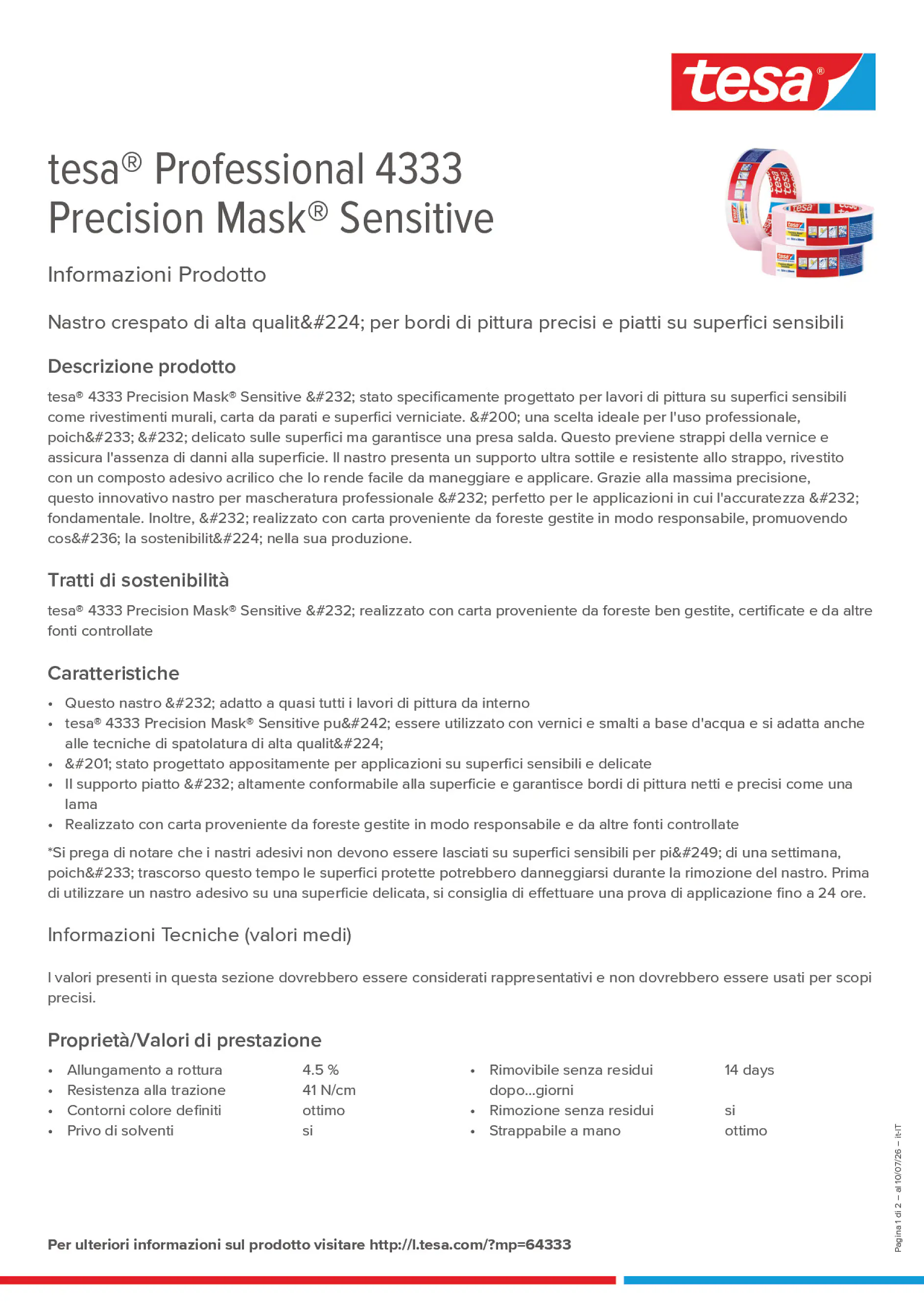 Product information_tesa® Professional 04333_it-IT