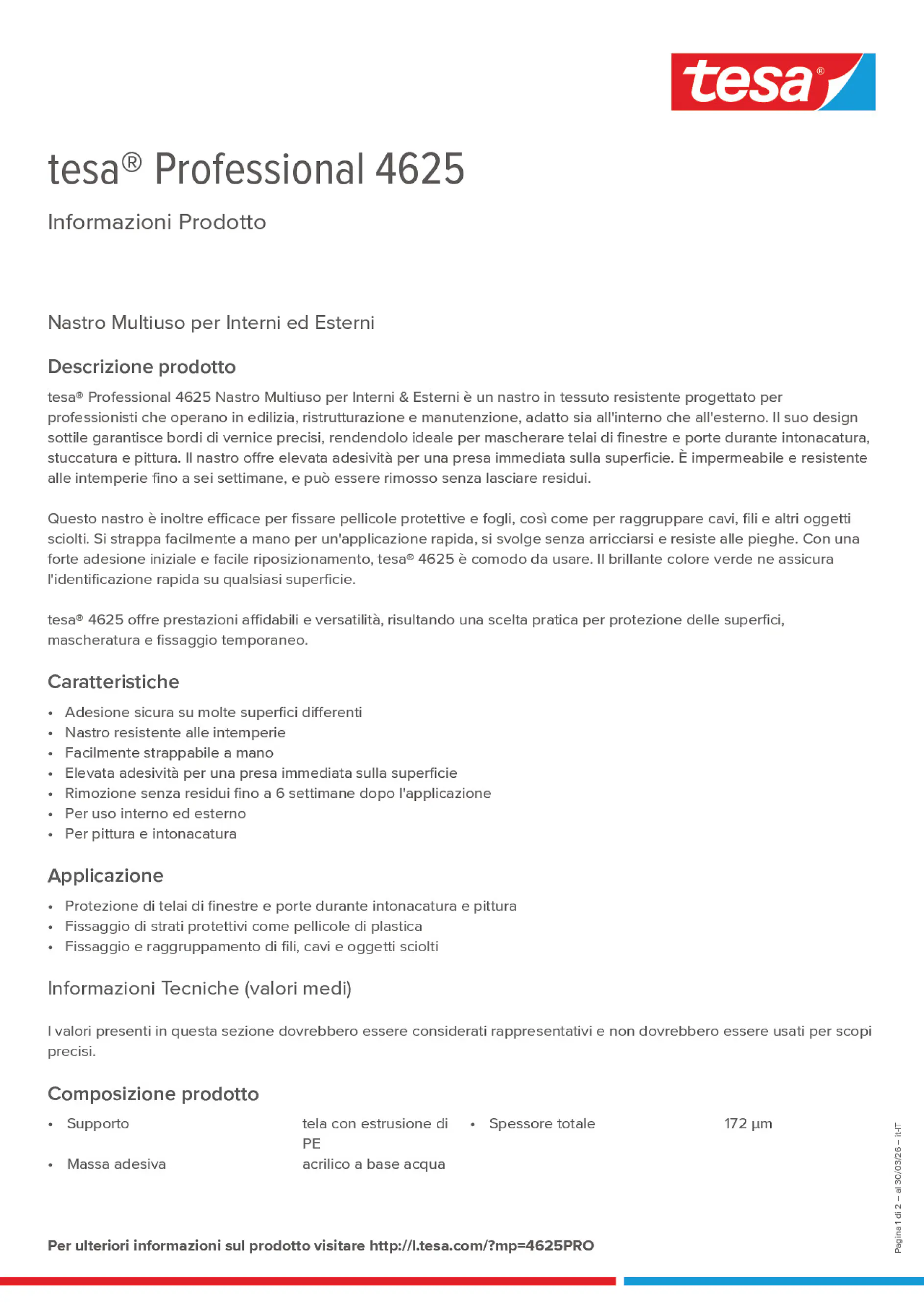Product information_tesa® Professional 04625_it-IT