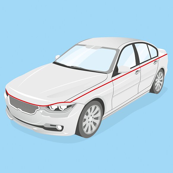 自動車の塗装用マスキング Tesa