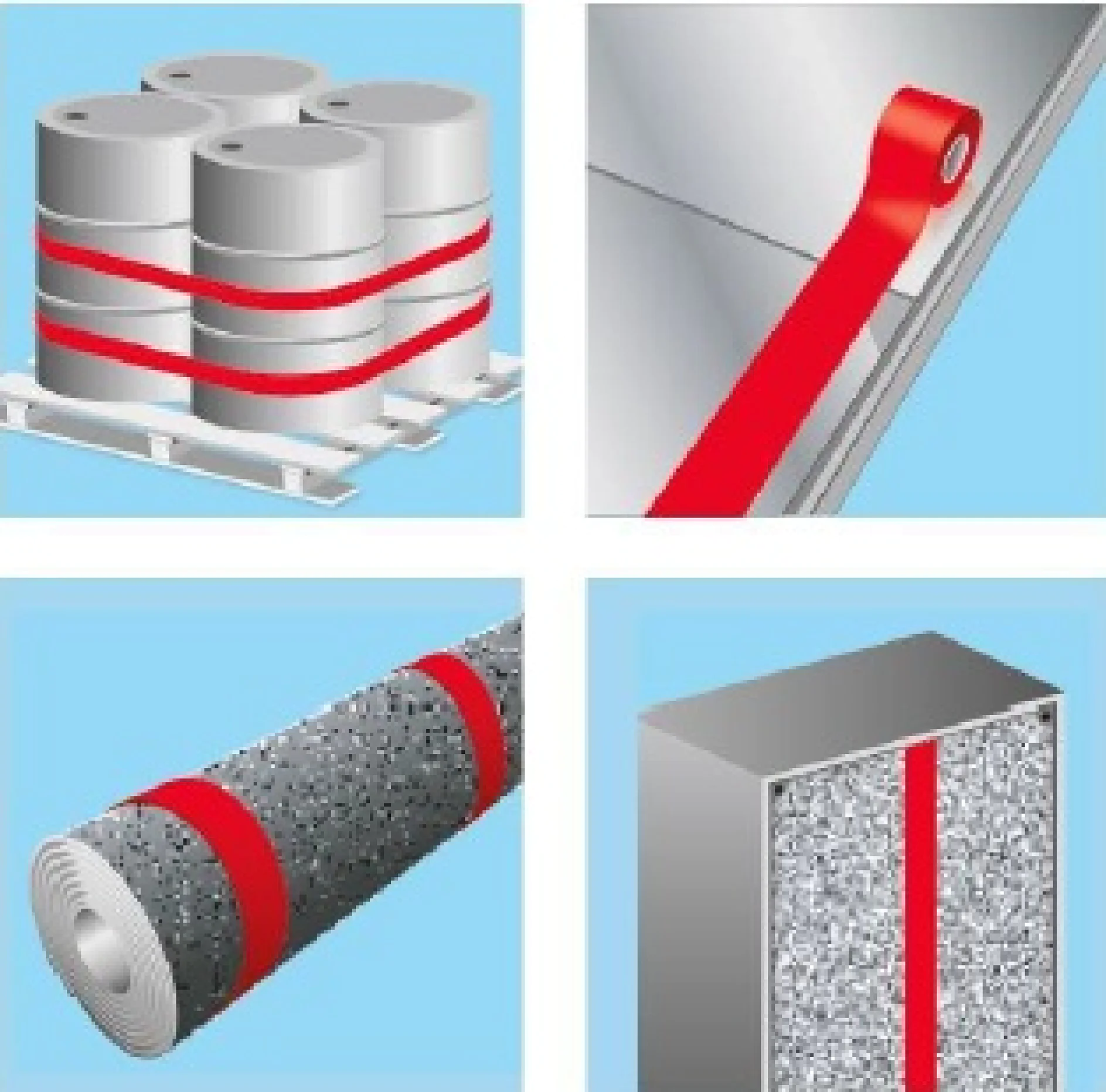 filament tape application filament tape application