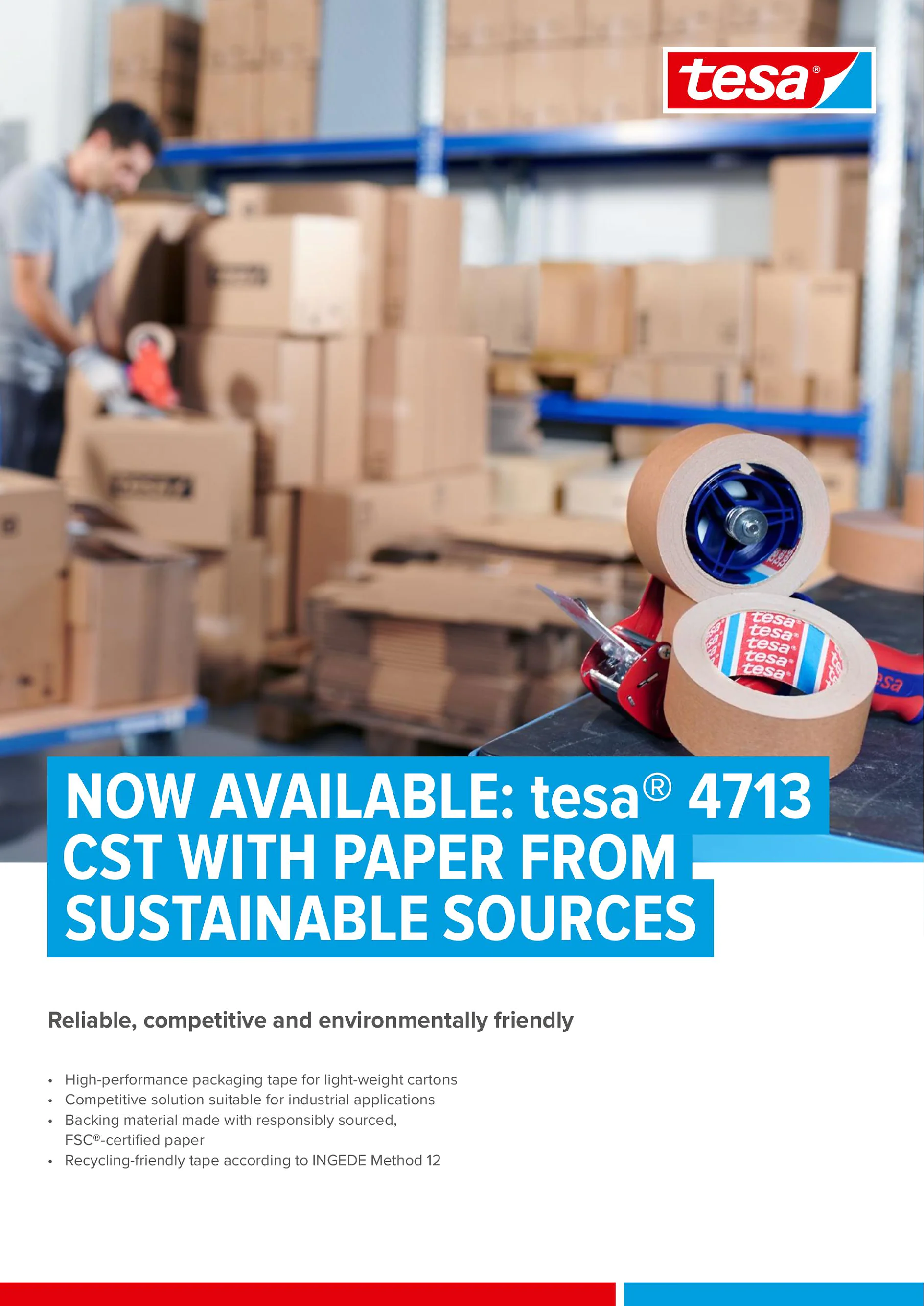 tesa® 4713 CST With Paper from Sustainable Sources Flyer