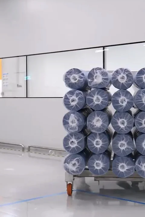 業務用粘着テープのエンドキャップを再使用しています（テサテープ株式会社）