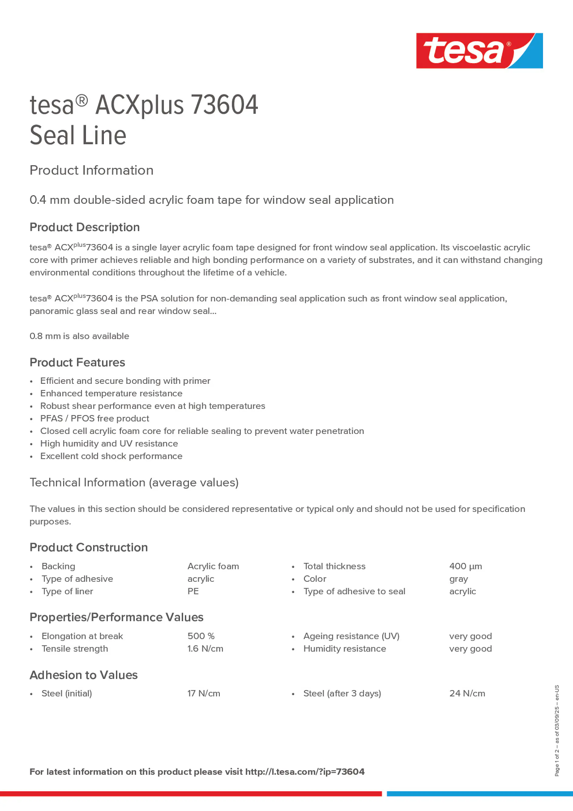 Product information_tesa® ACXplus 73604_en