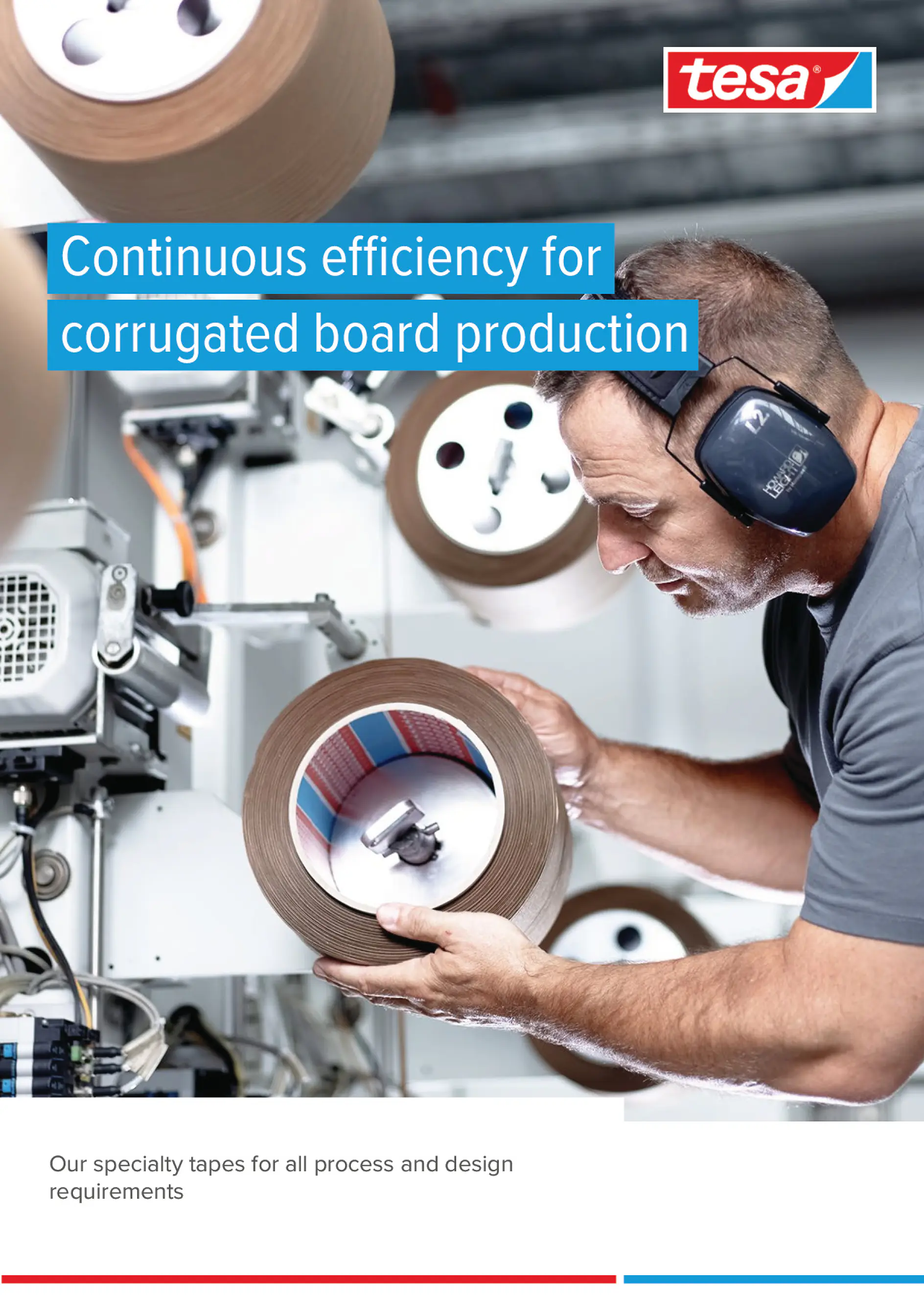 tesa® Specialty Tapes for Corrugated Board Production