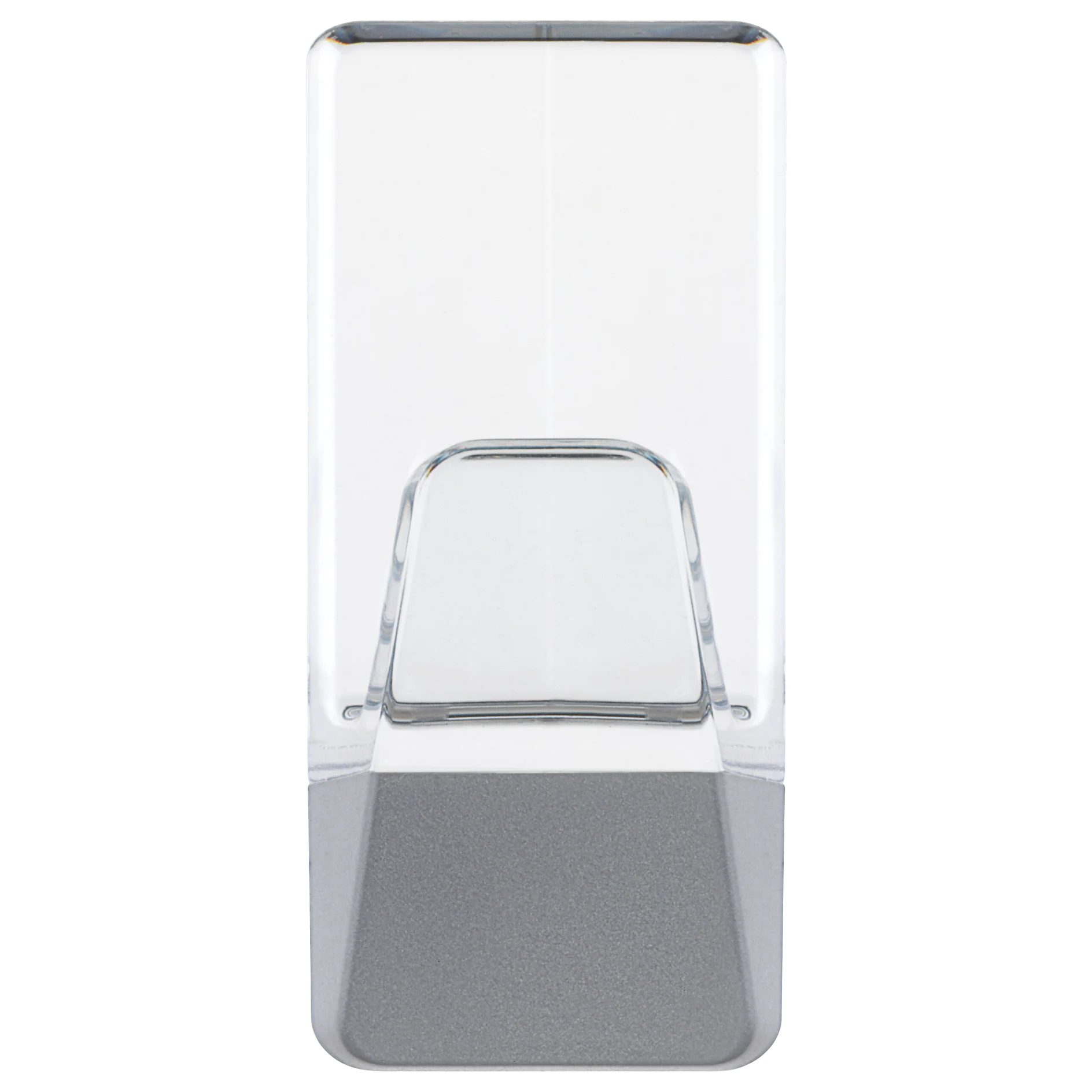 [en-en] tesa Powerstrips Transparent hook Large, transparent/matt chrome