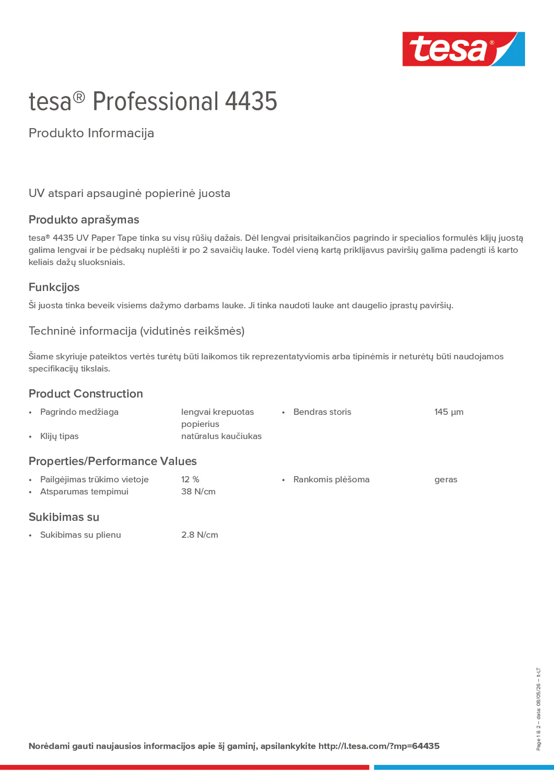 Product information_tesa® Professional 04435_lt-LT