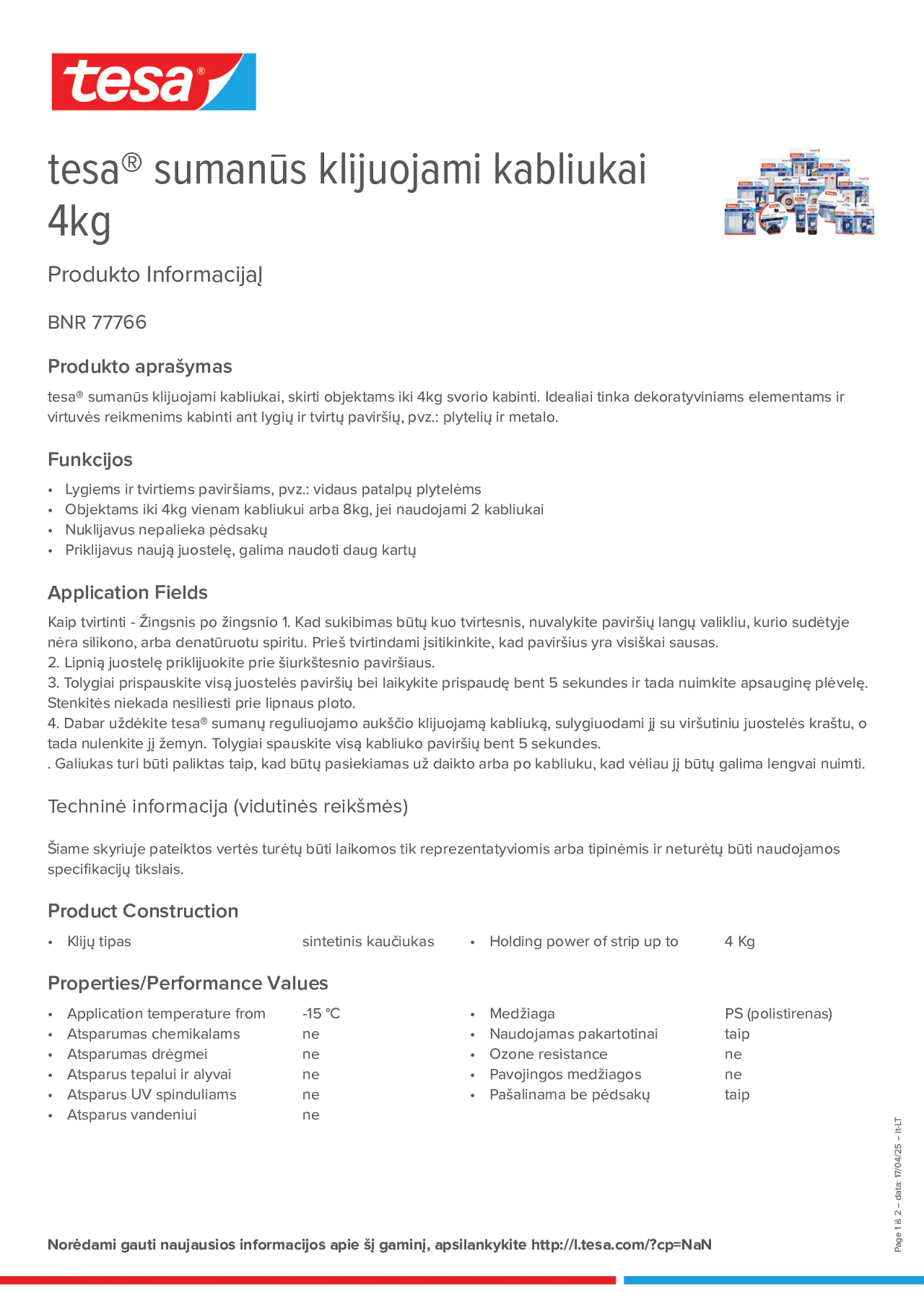 Product information_tesa® 77766_lt-LT