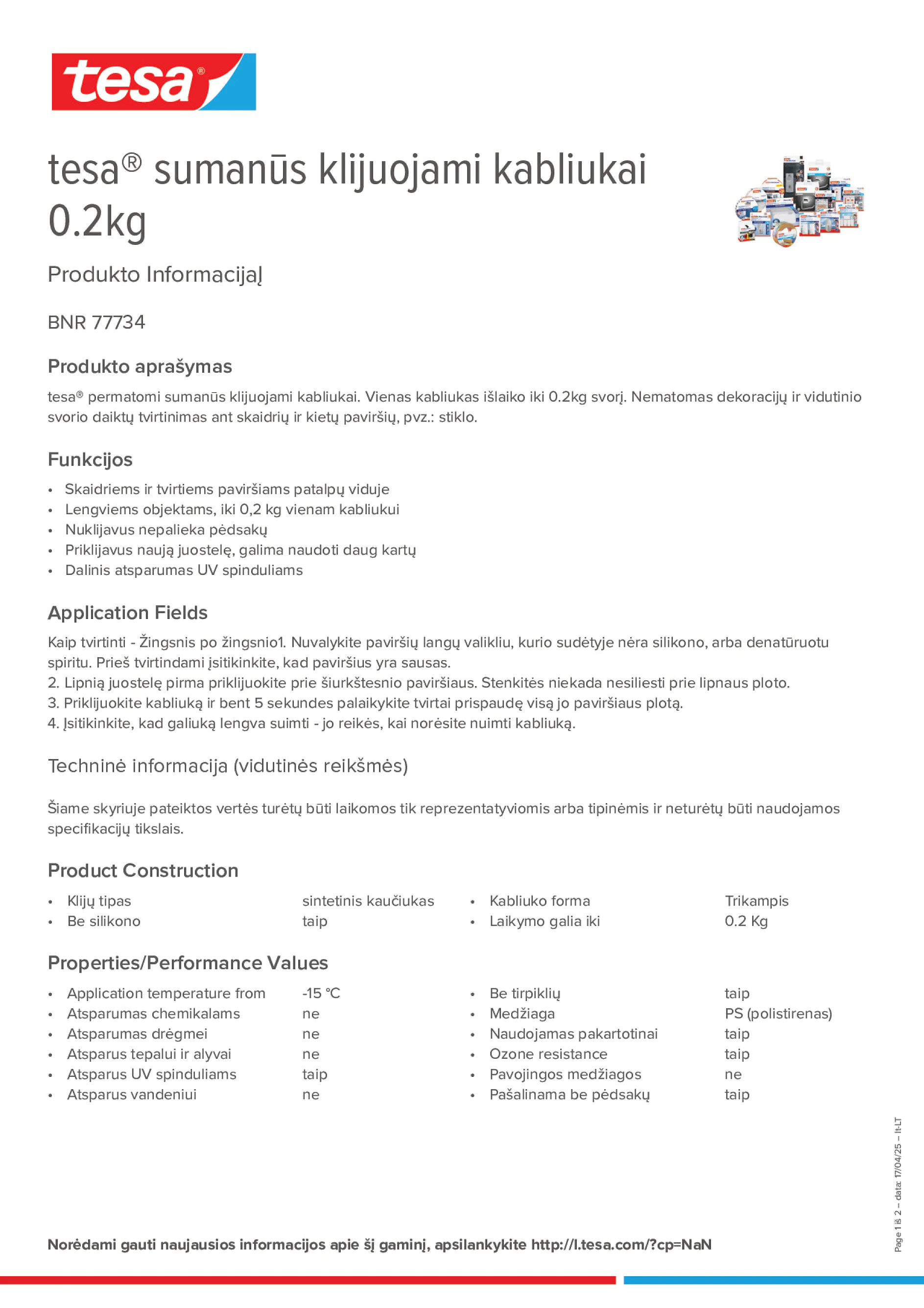 Product information_tesa® 77734_lt-LT