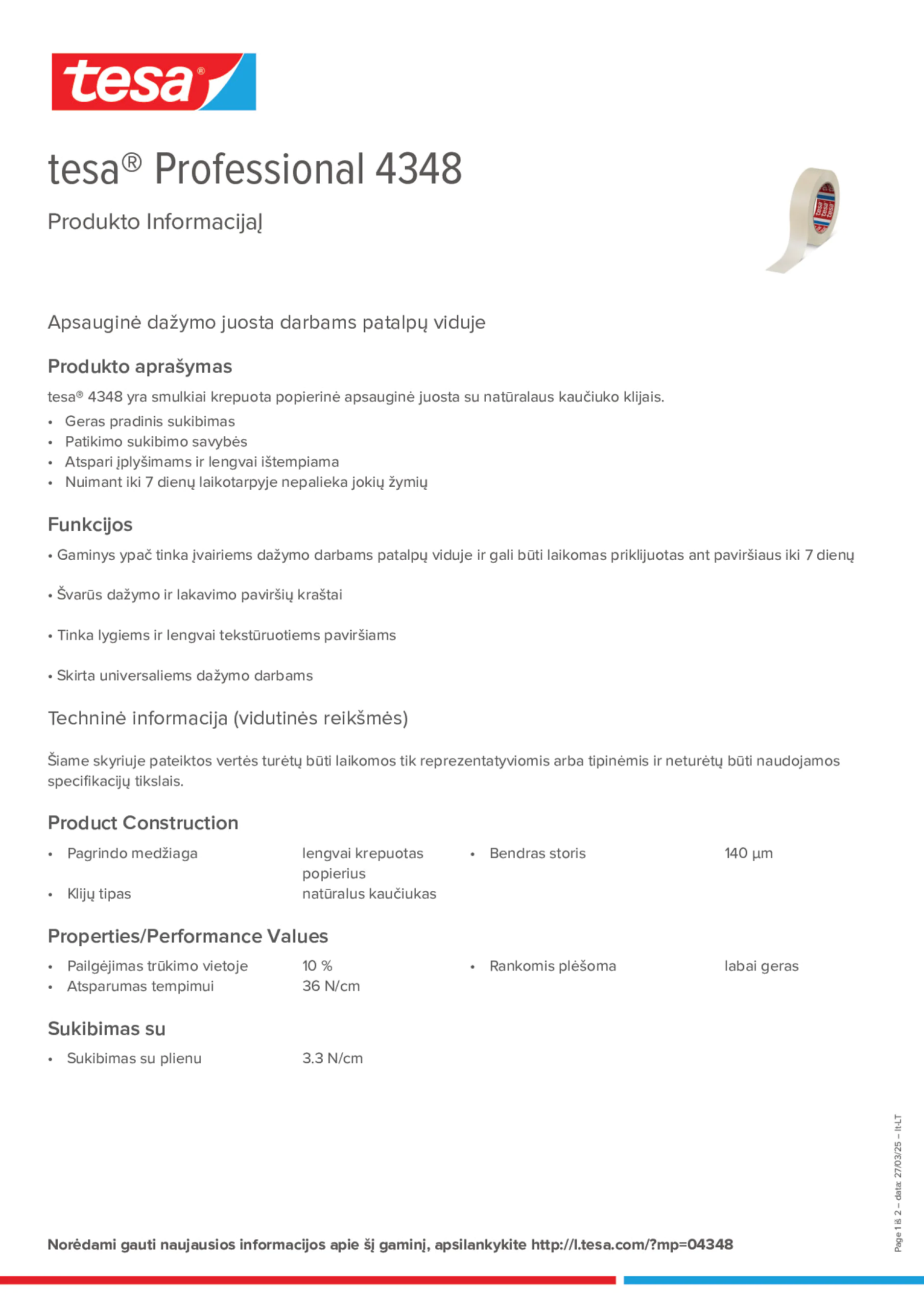 Product information_tesa® Professional 04348_lt-LT