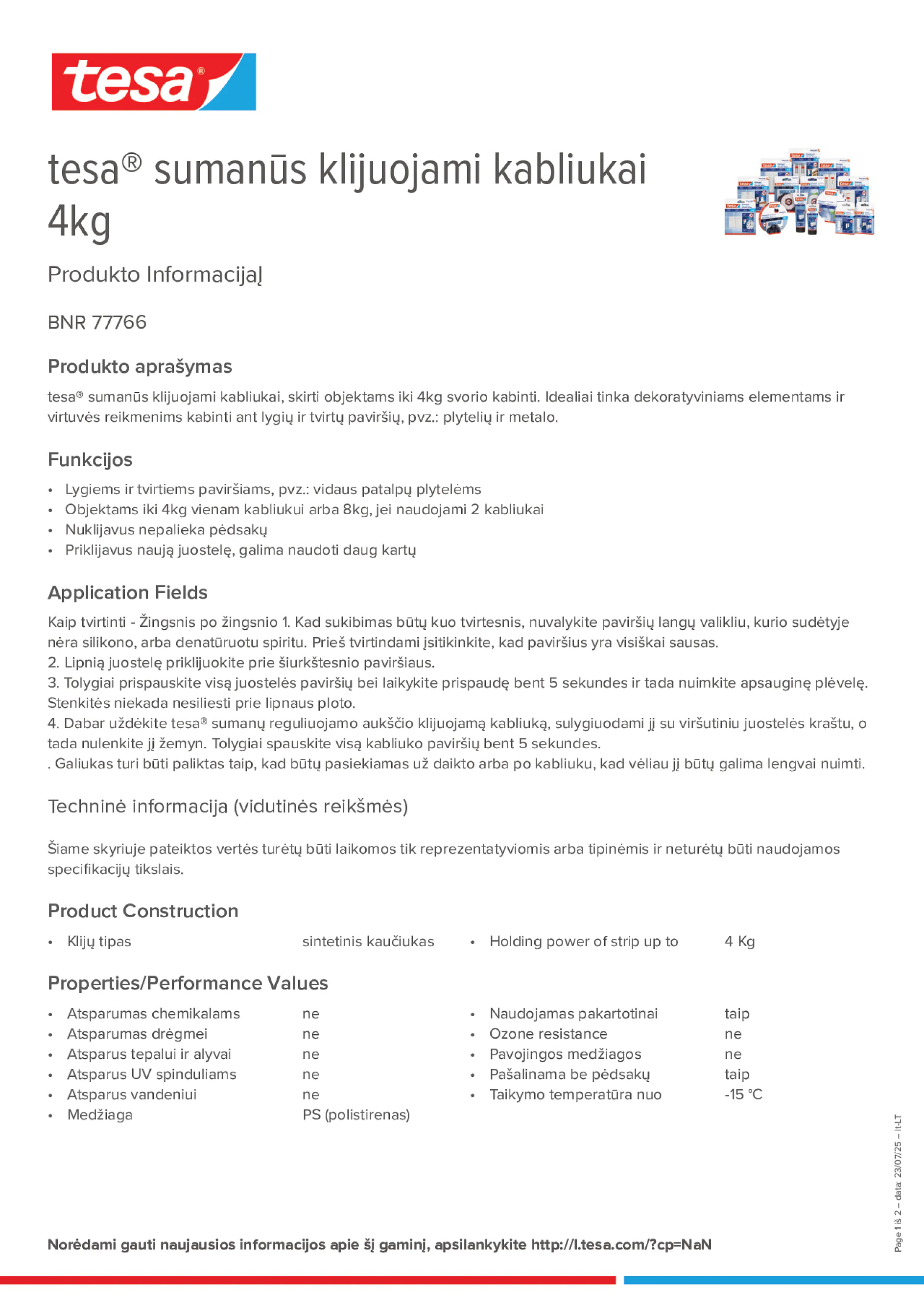 Product information_tesa® 77766_lt-LT