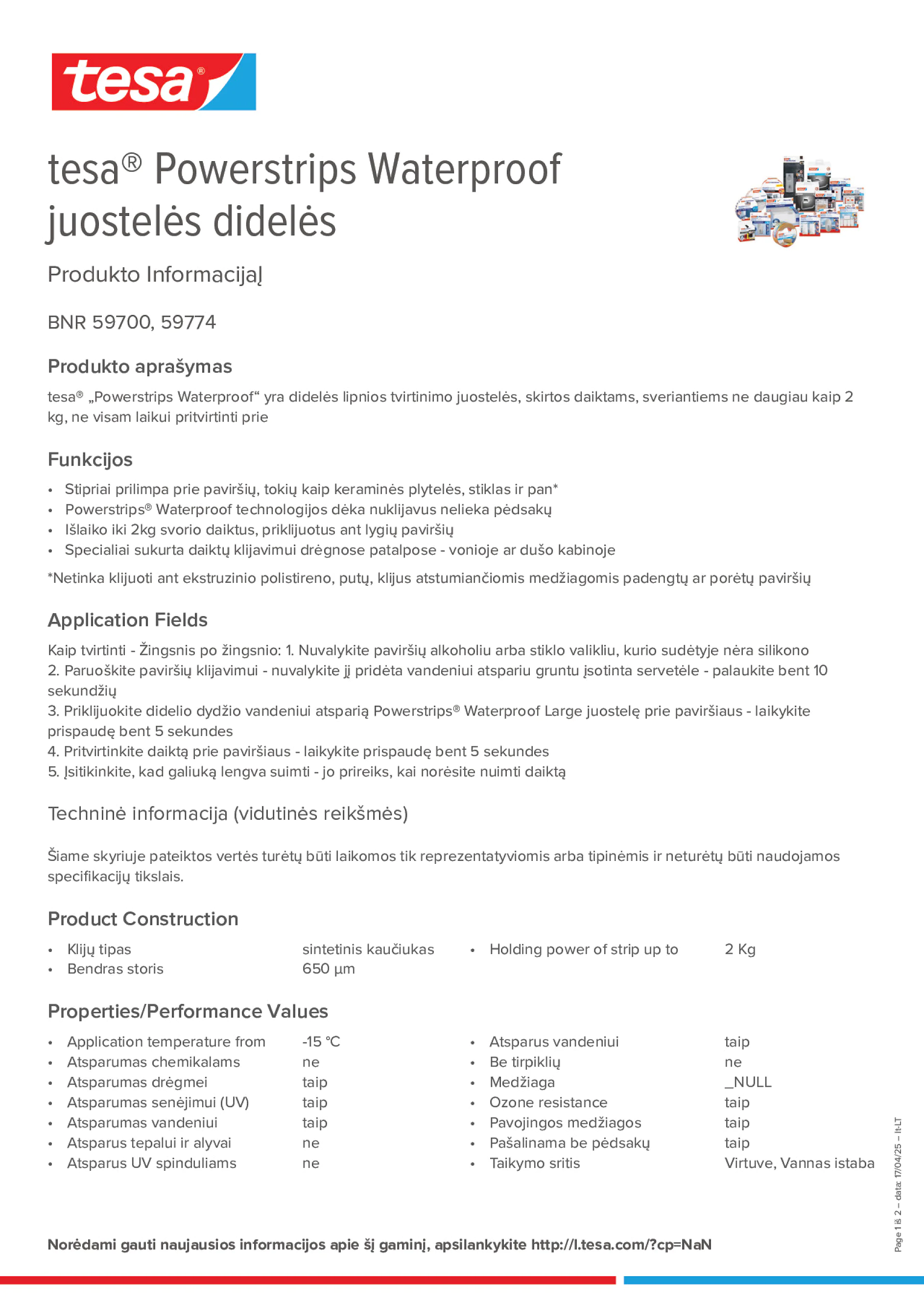 Product information_tesa® Powerstrips 59700_lt-LT