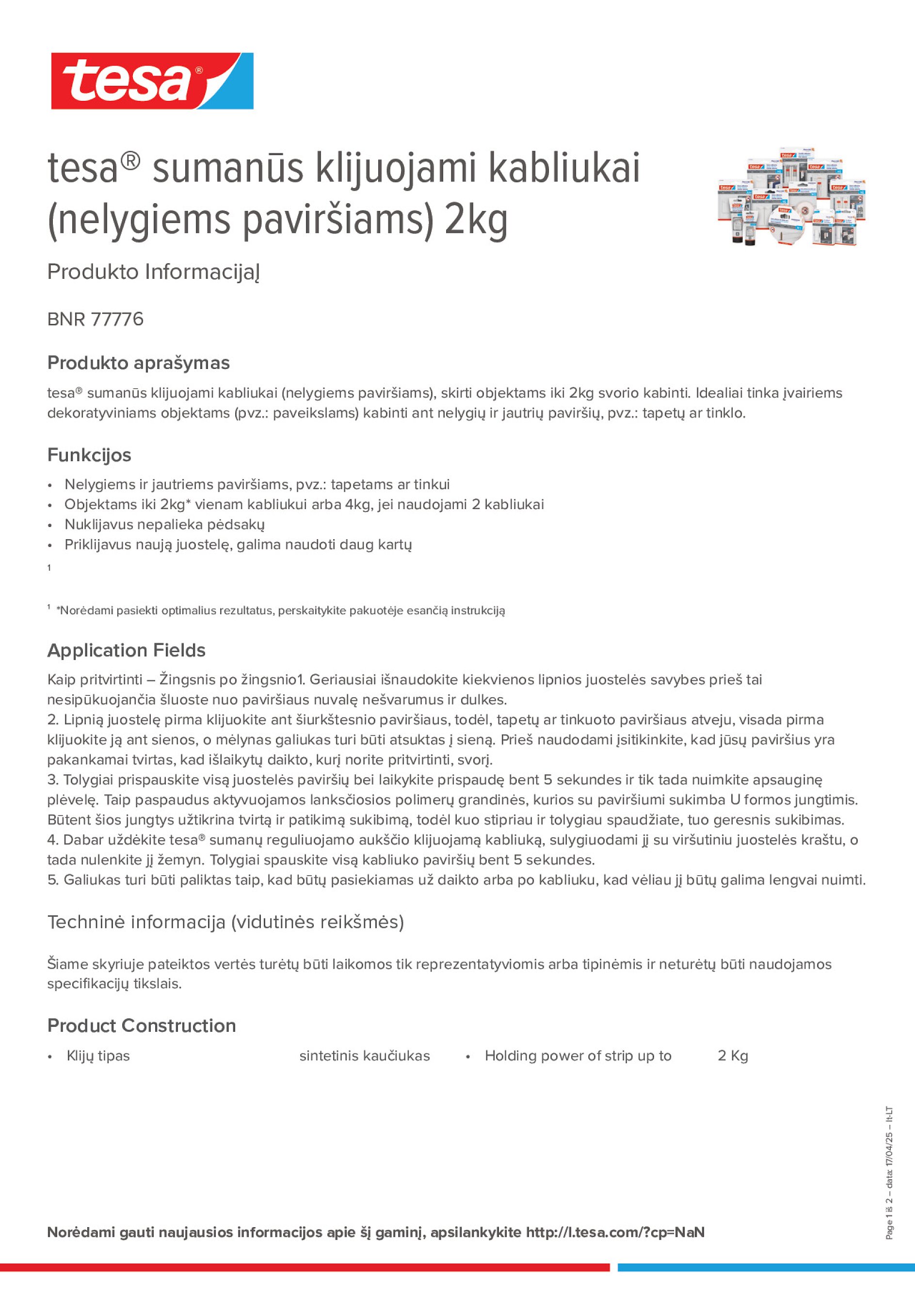 Product information_tesa® 77776_lt-LT