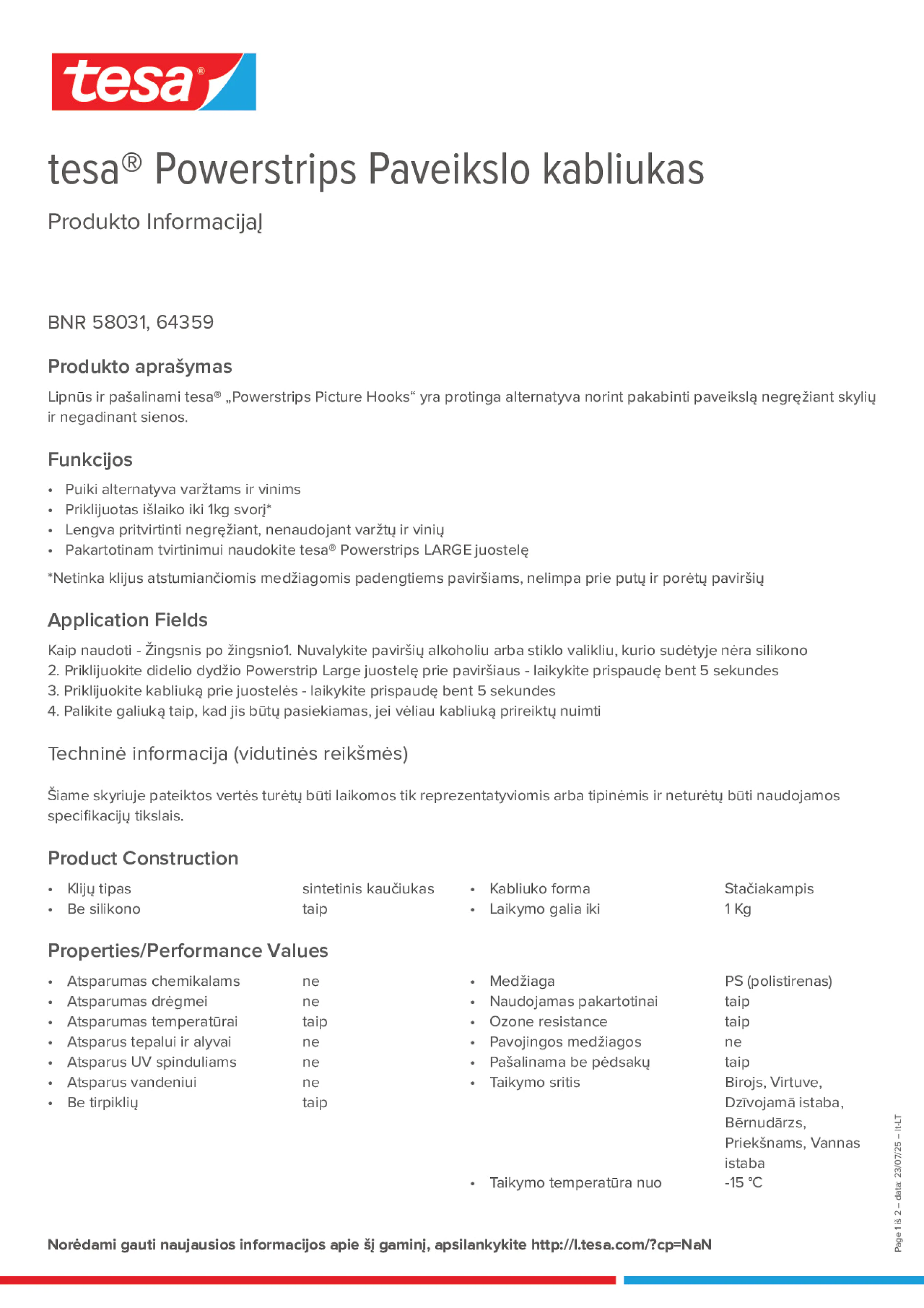 Product information_tesa® Powerstrips 58031_lt-LT