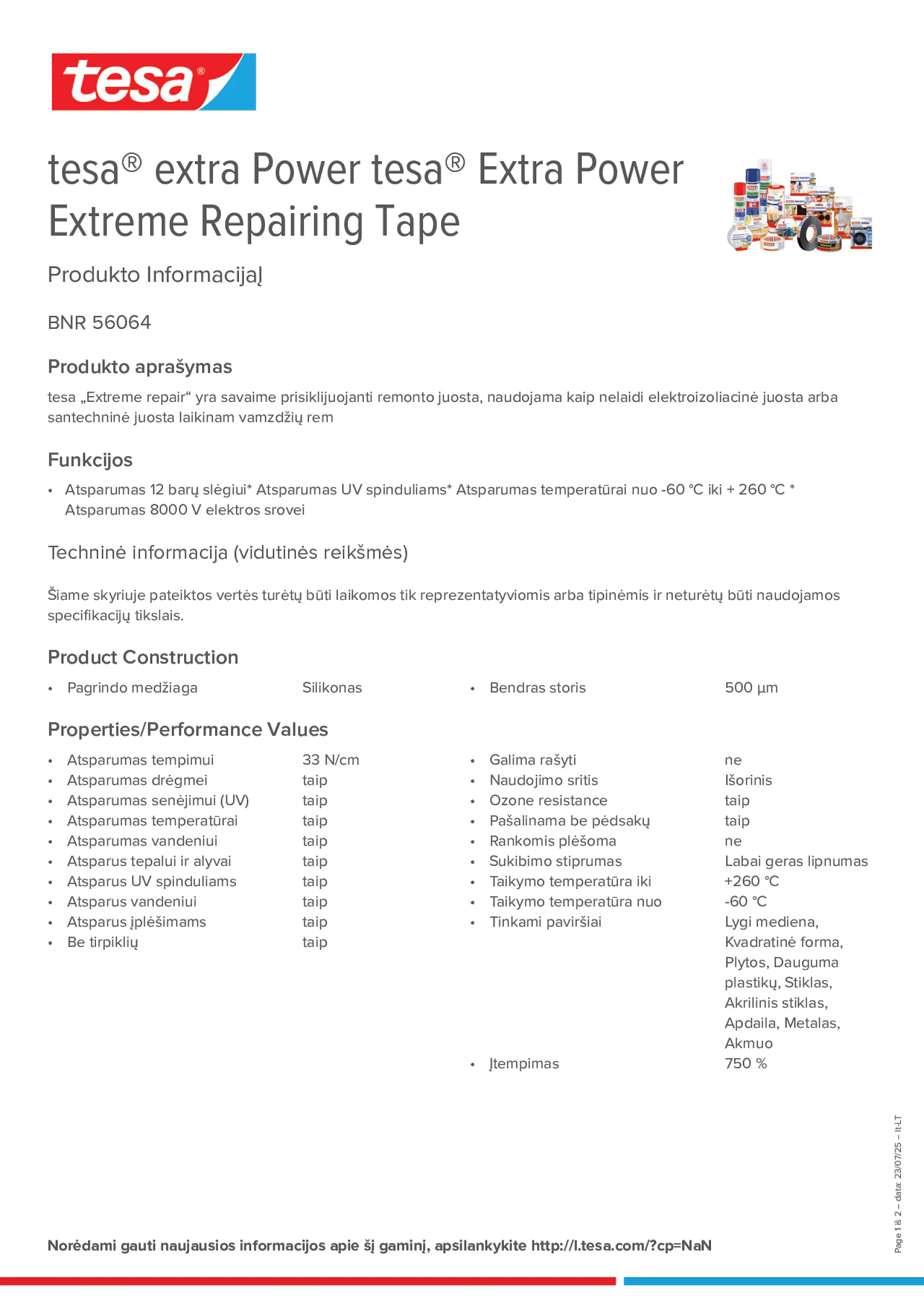 Product information_tesa® extra Power 56064_lt-LT