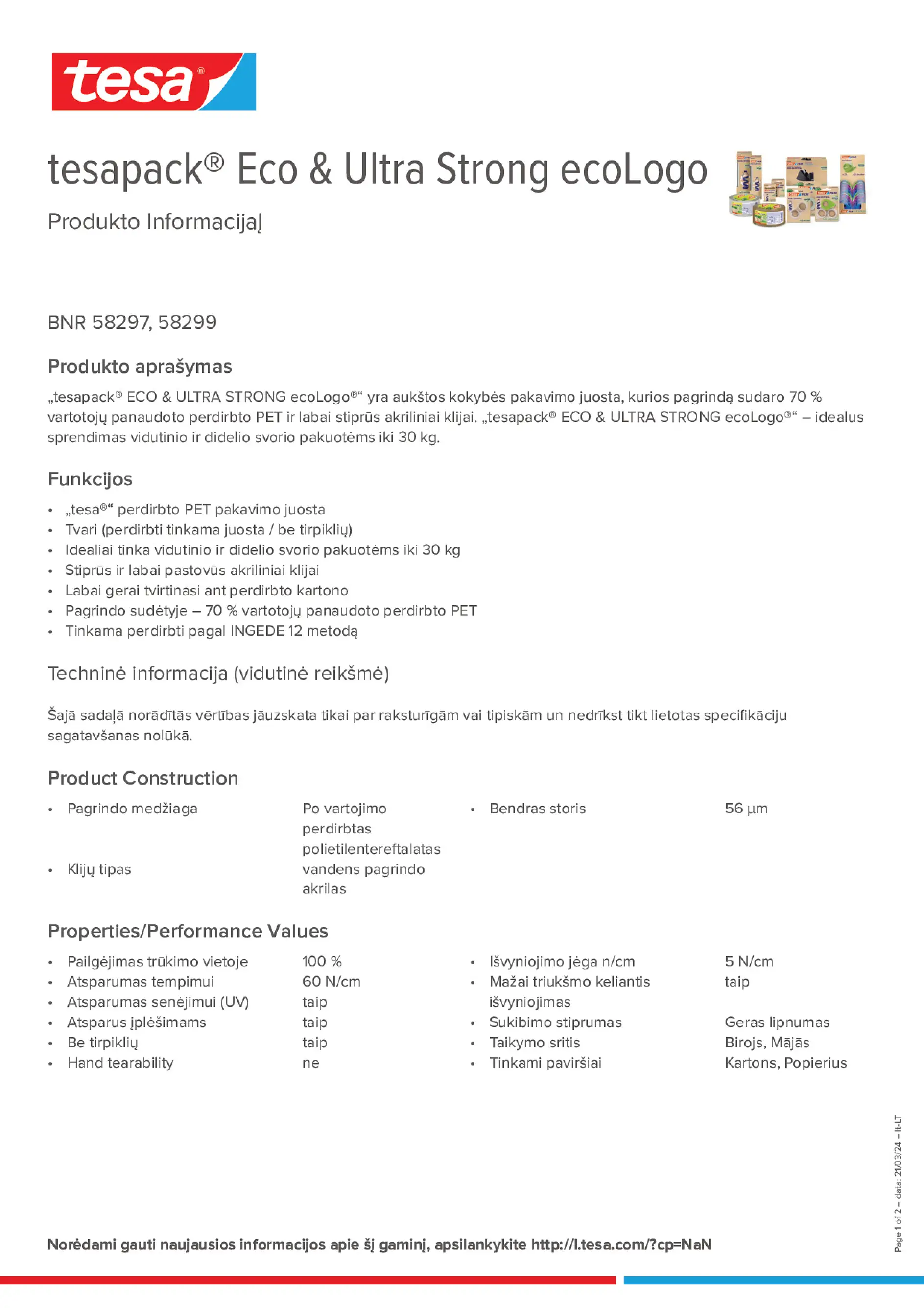 Product information_tesapack® 58297_lt-LT