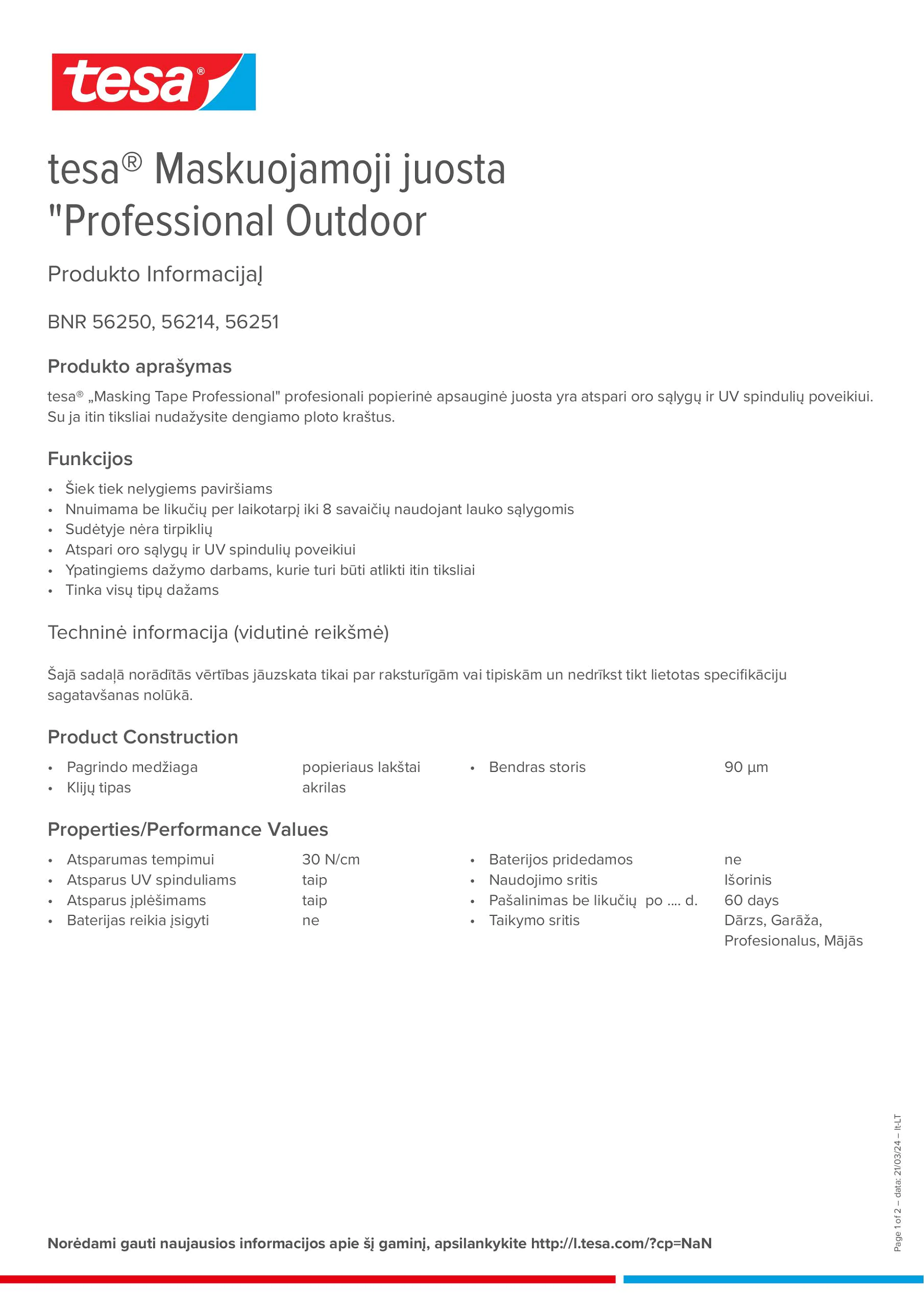 Product information_tesa® 56214_lt-LT
