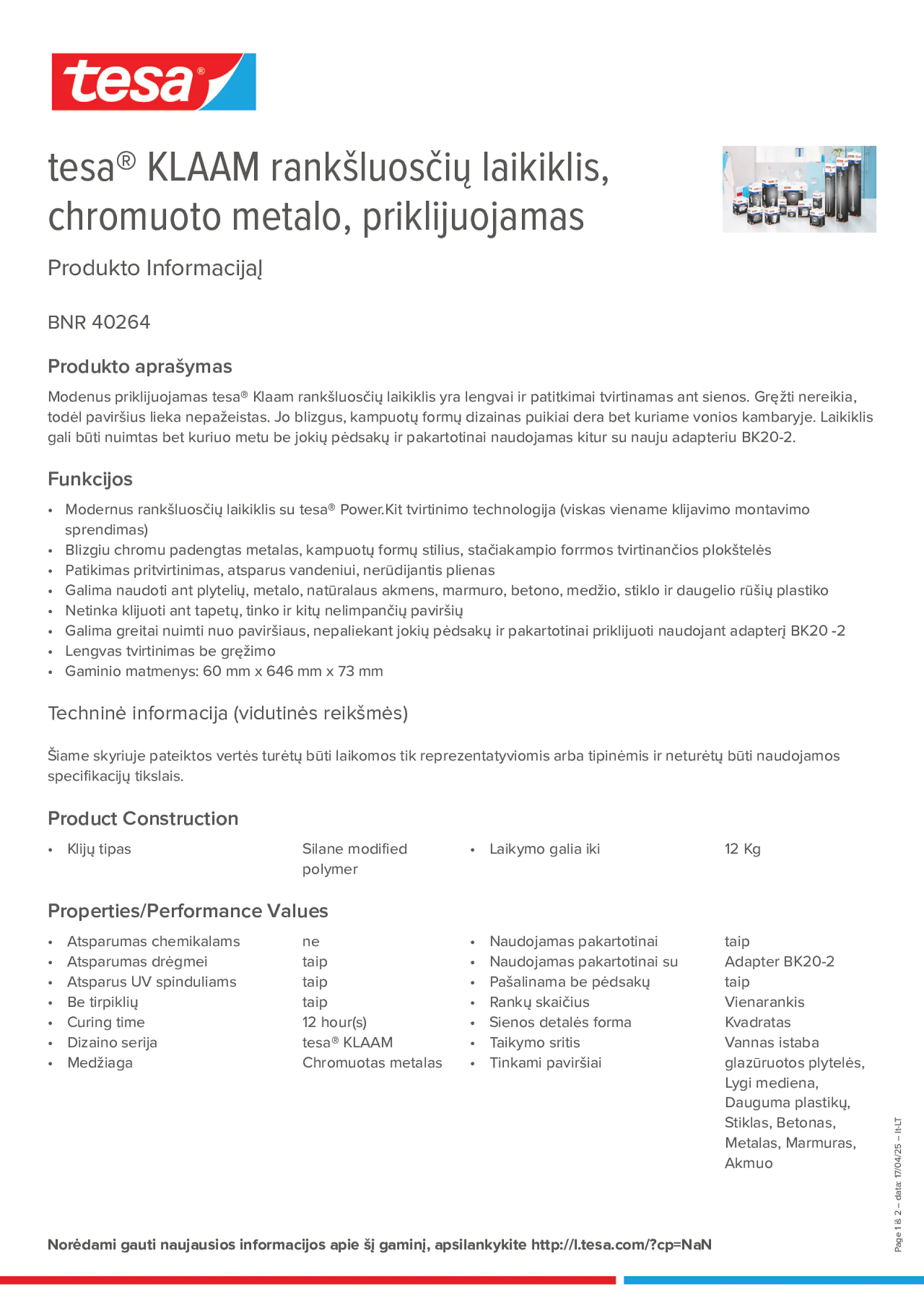 Product information_tesa® 40264_lt-LT