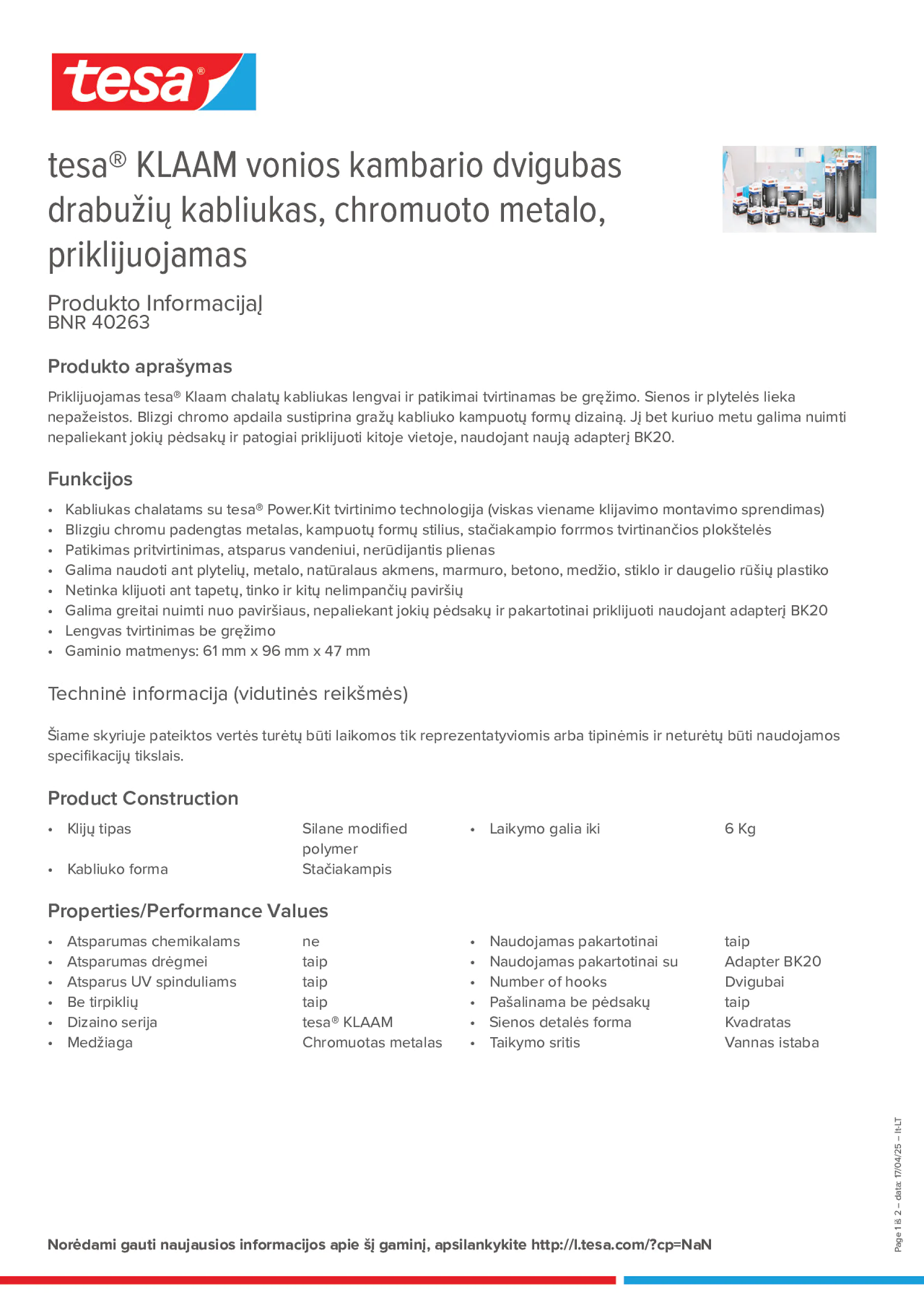 Product information_tesa® 40263_lt-LT