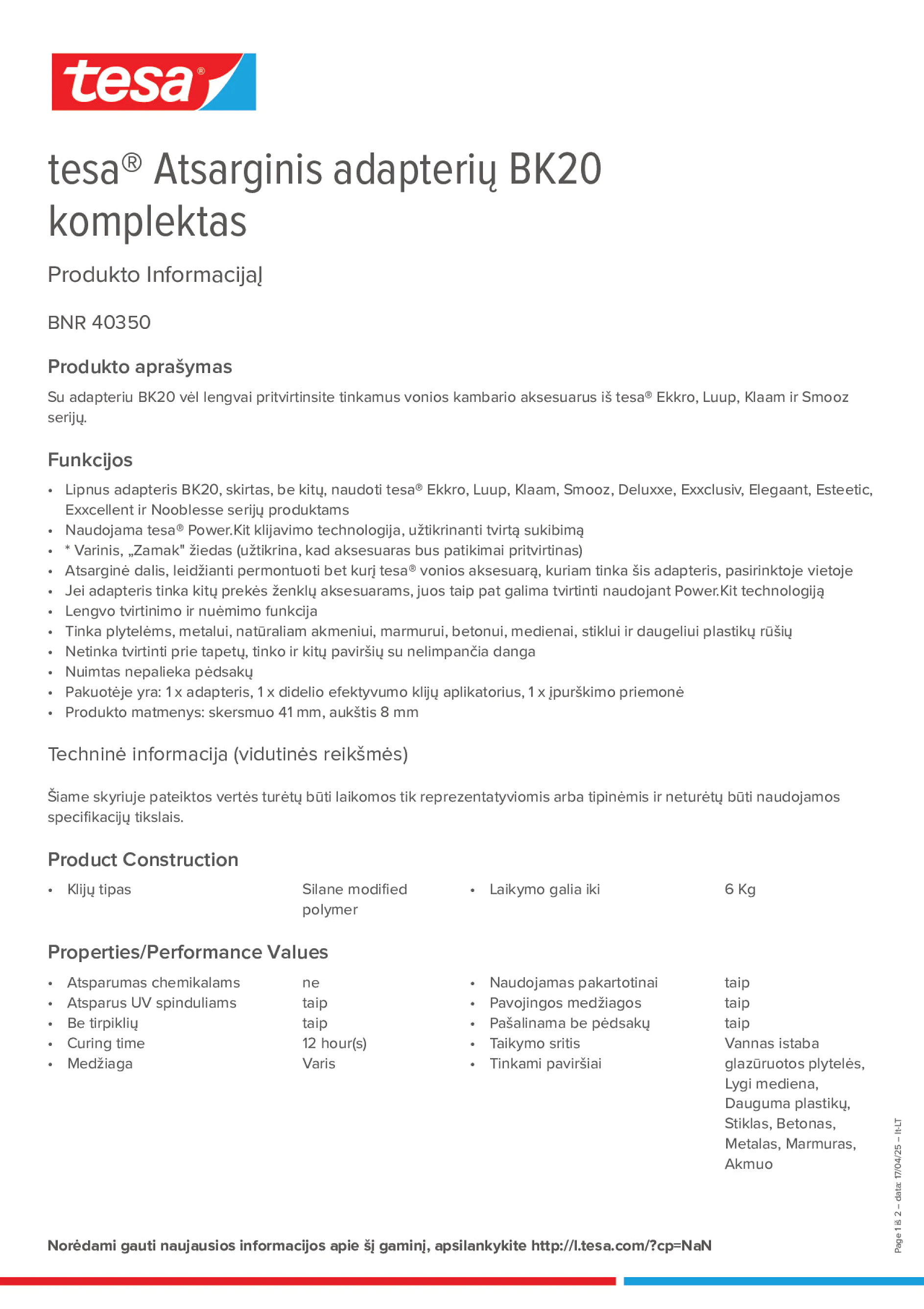 Product information_tesa® 40350_lt-LT