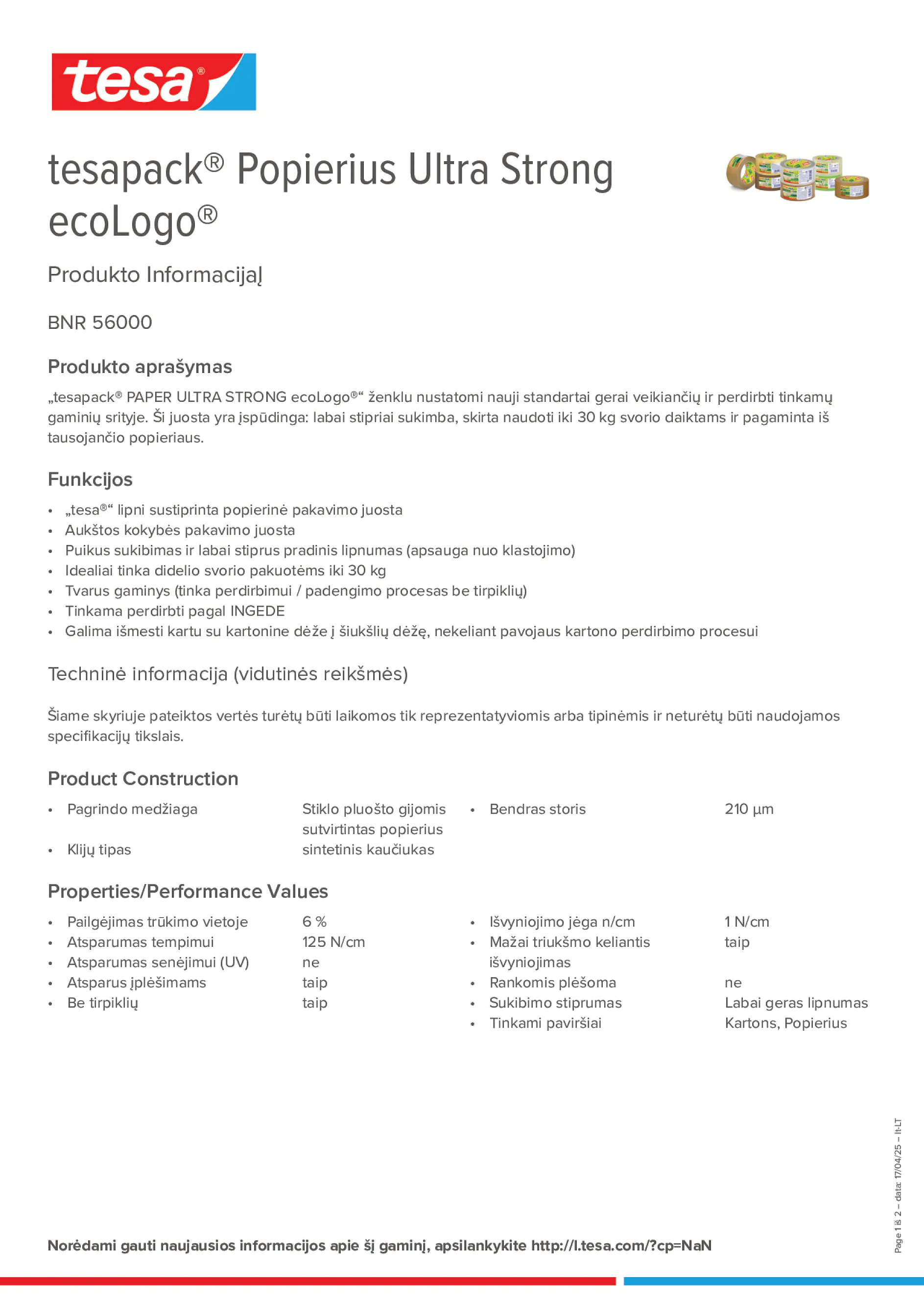 Product information_tesapack® 56000_lt-LT