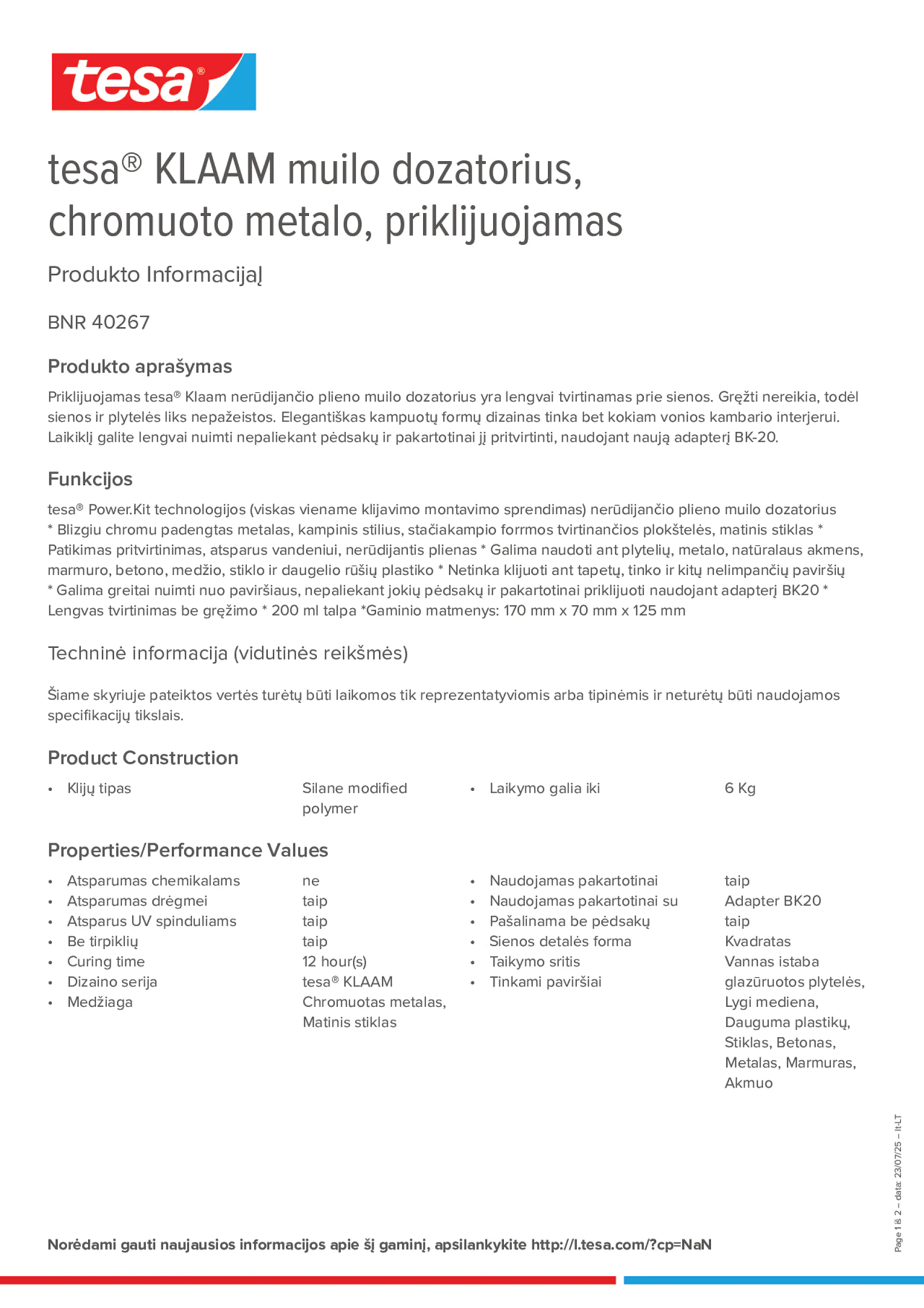 Product information_tesa® 40267_lt-LT