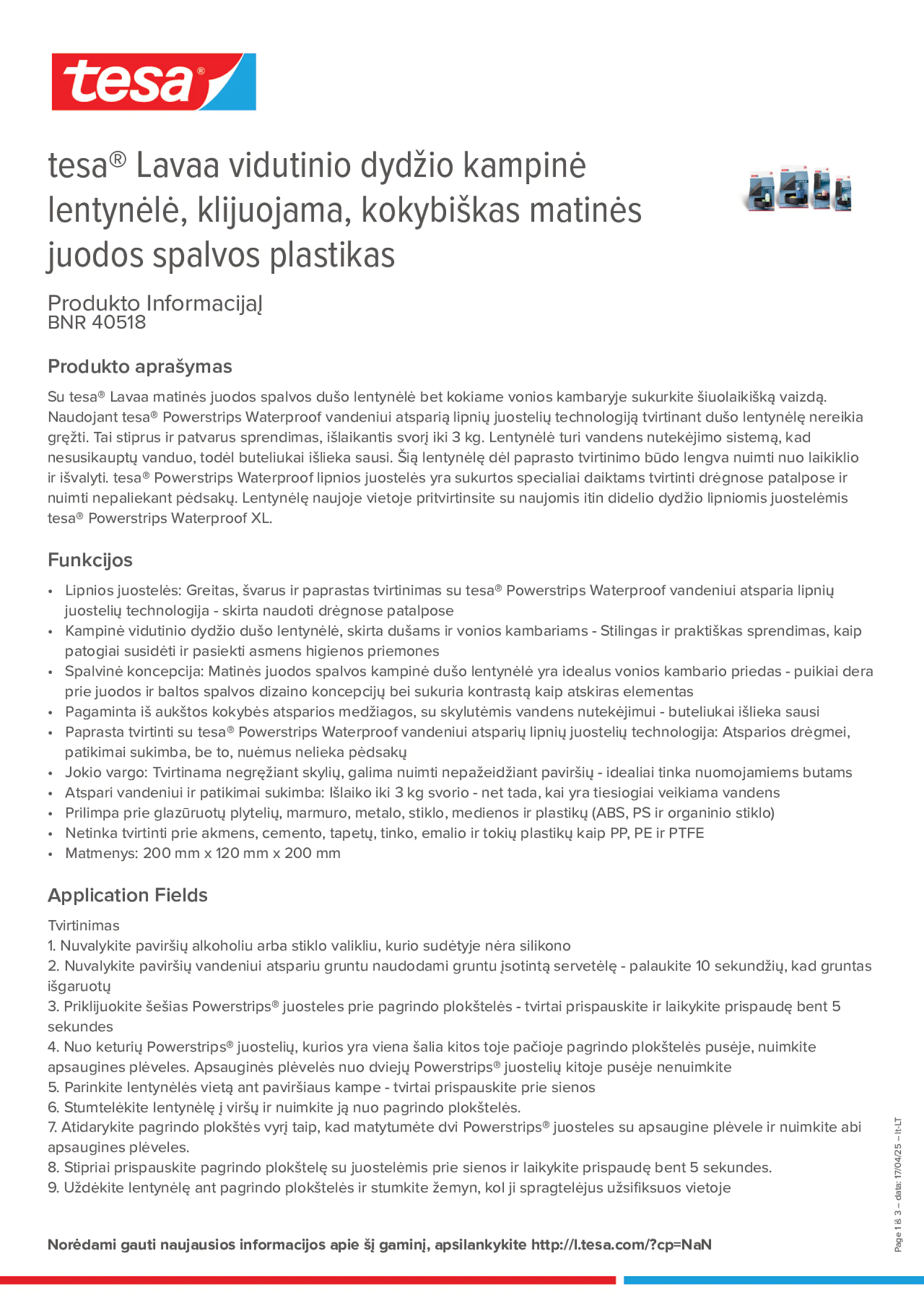 Product information_tesa® 40518_lt-LT