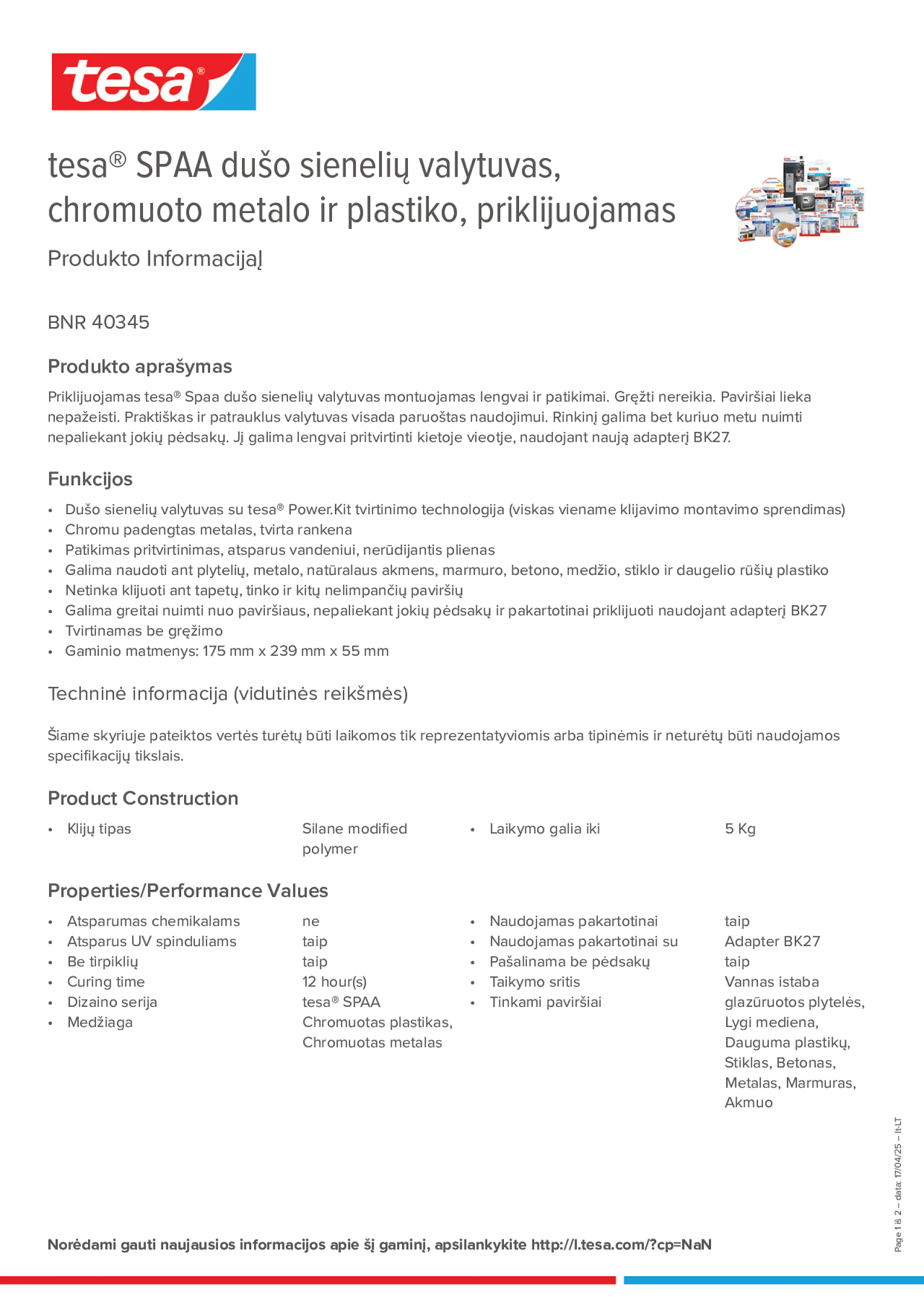 Product information_tesa® 40345_lt-LT