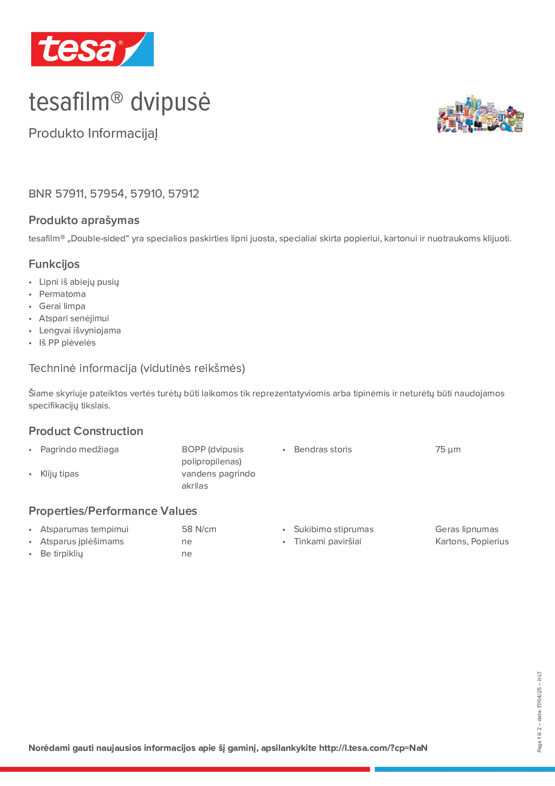 Product information_tesafilm® 57910_lt-LT