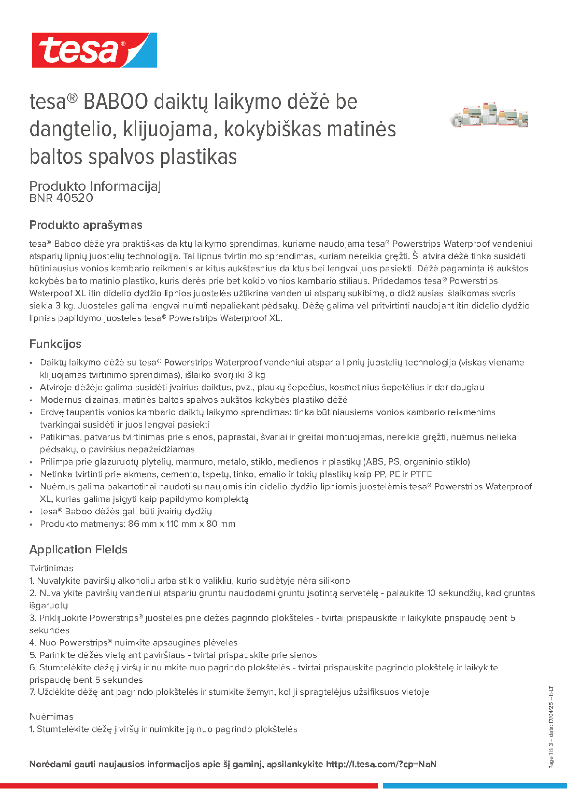 Product information_tesa® 40520_lt-LT