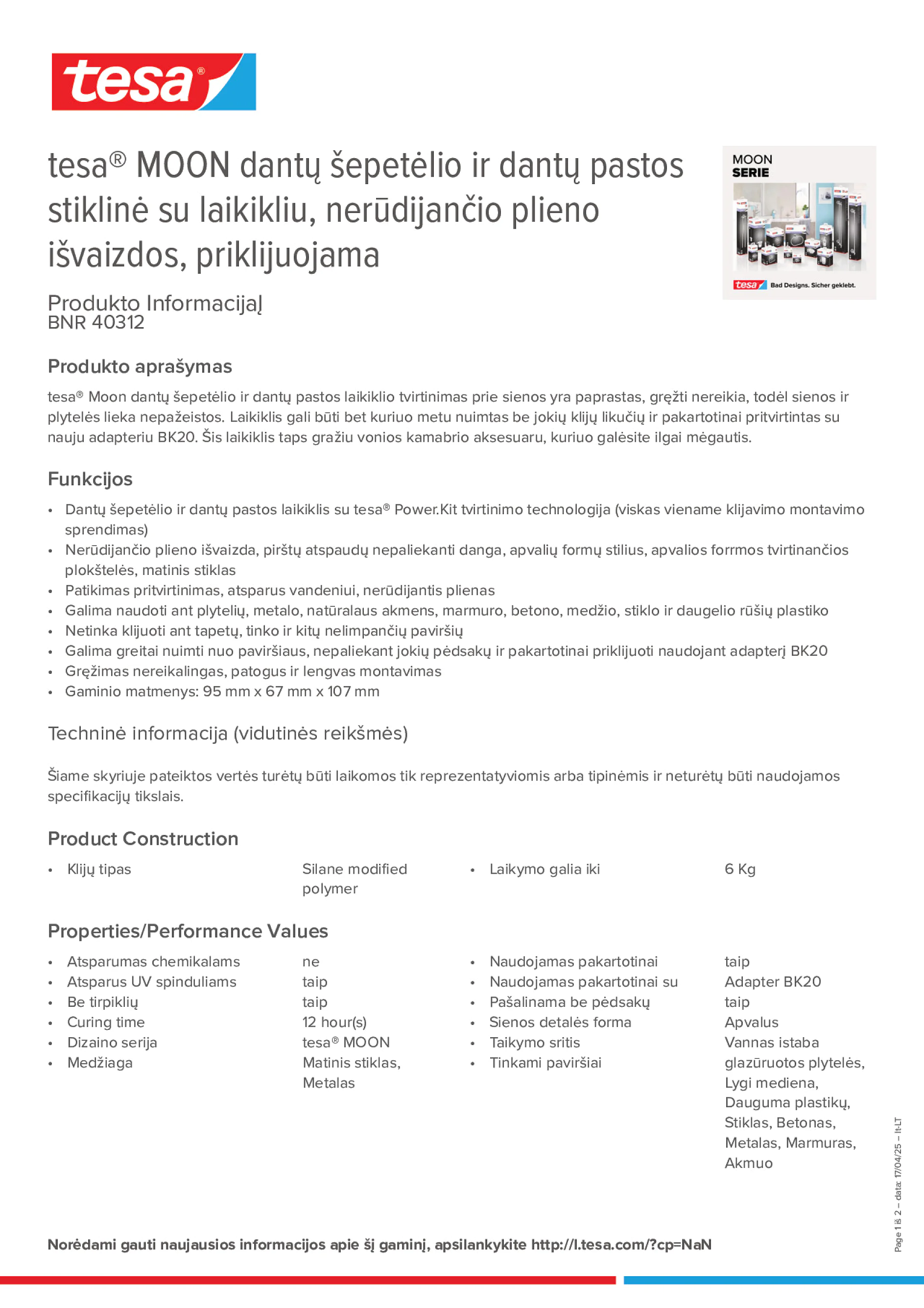 Product information_tesa® 40312_lt-LT