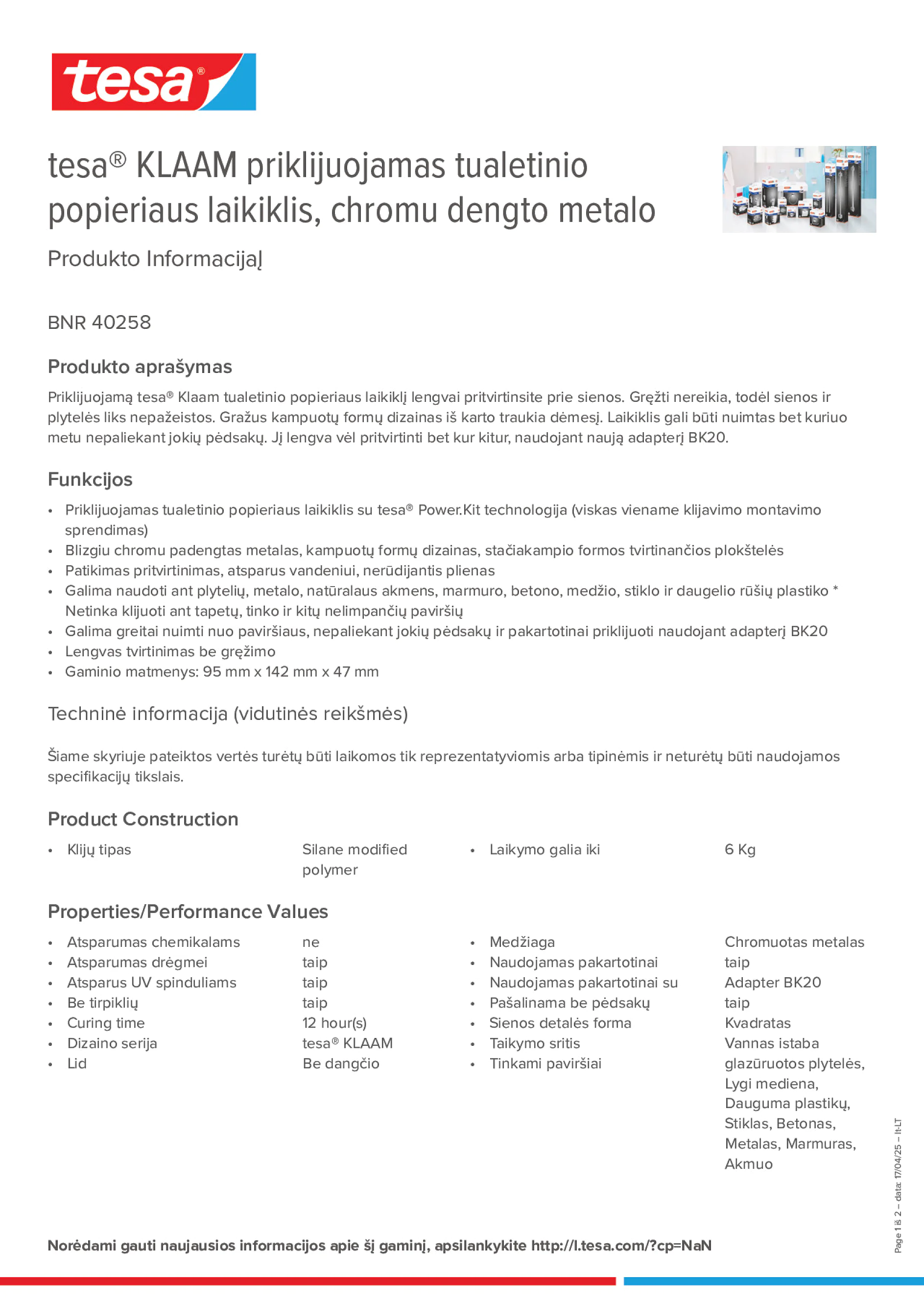 Product information_tesa® 40258_lt-LT