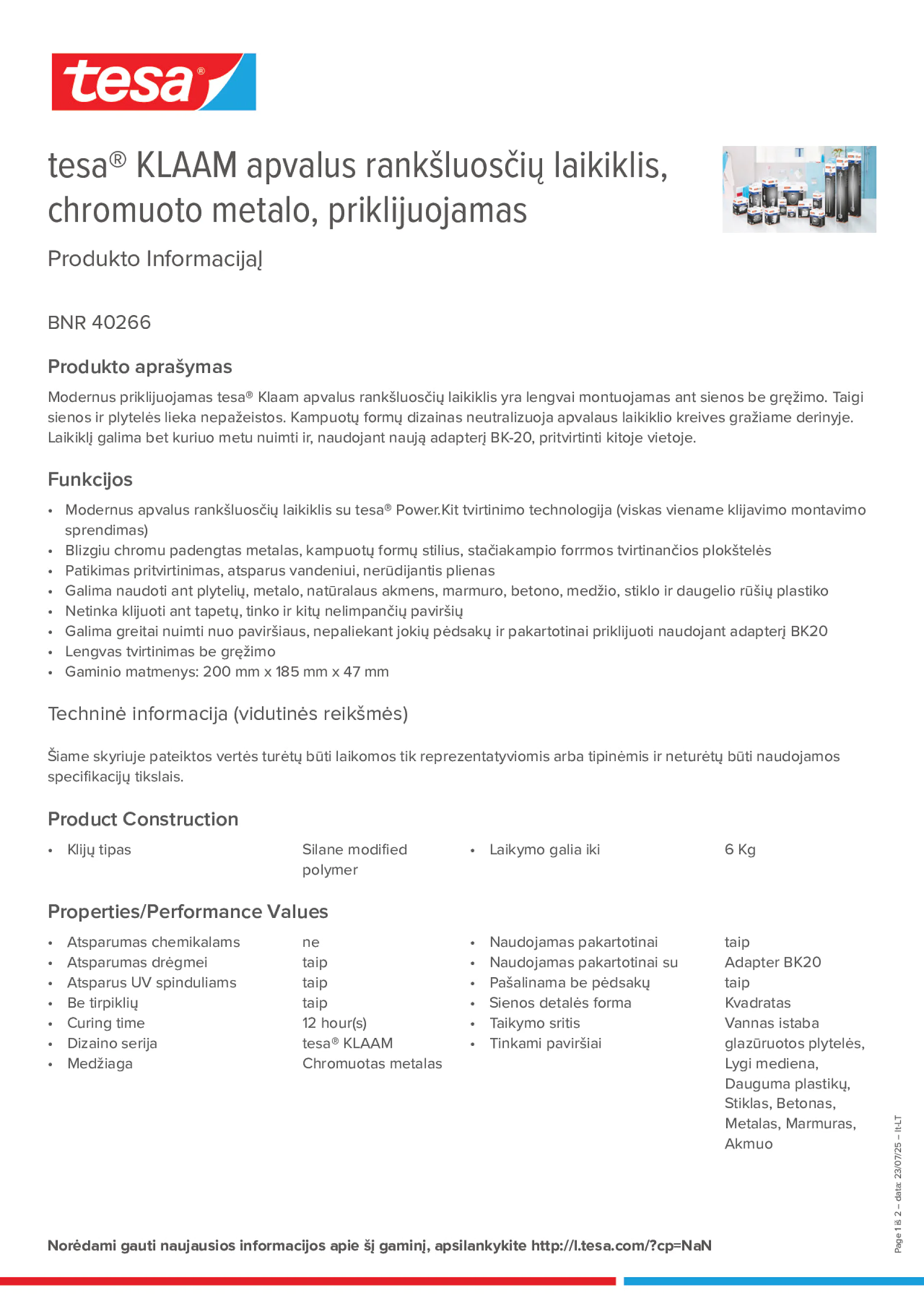 Product information_tesa® 40266_lt-LT