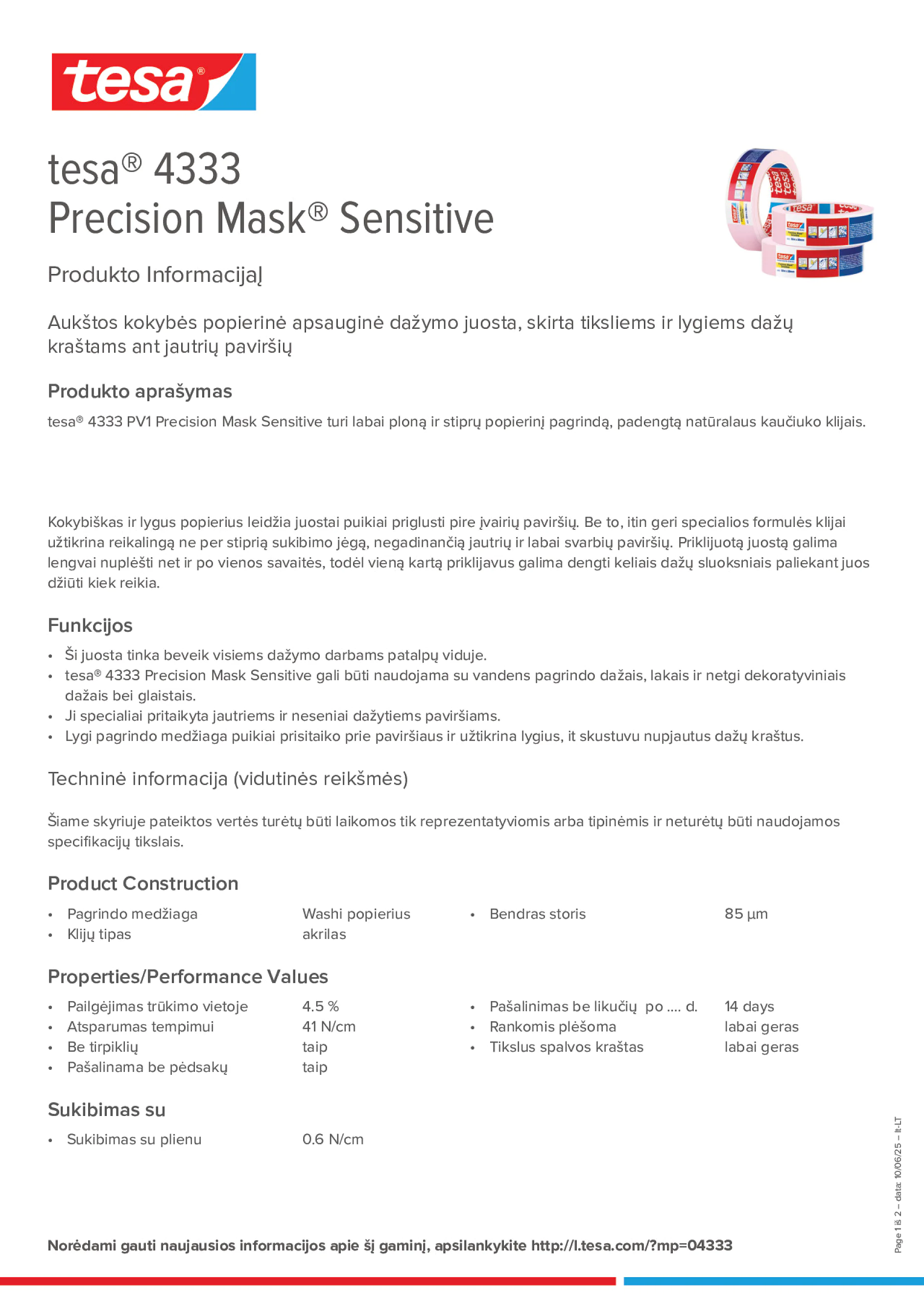 Product information_tesa® 04333_lt-LT