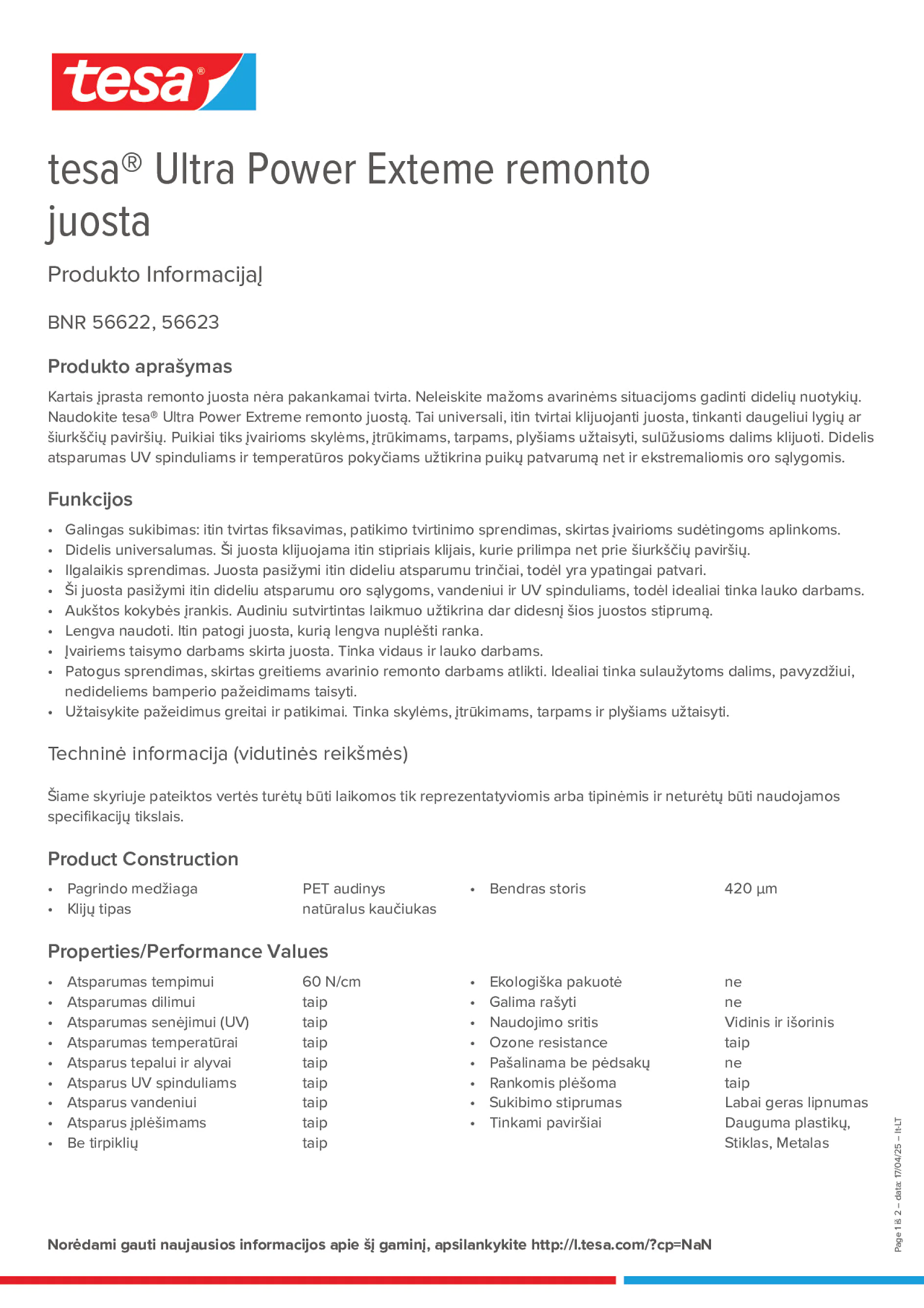 Product information_tesa® 56622_lt-LT