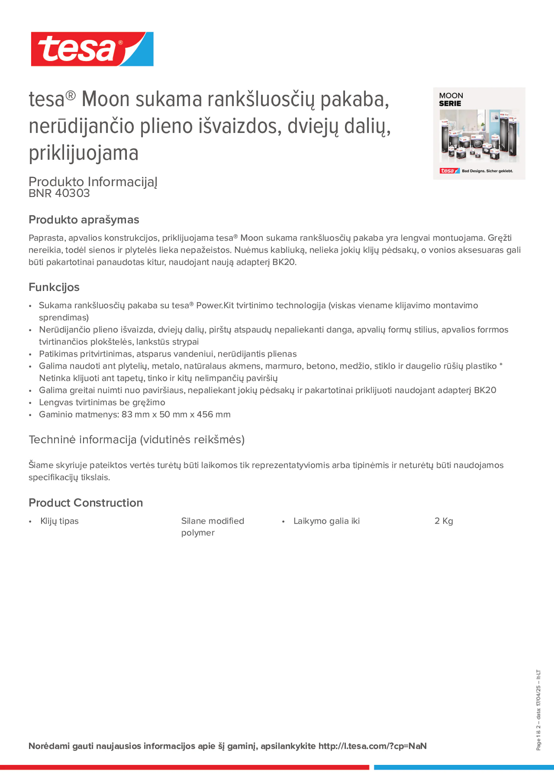 Product information_tesa® 40303_lt-LT