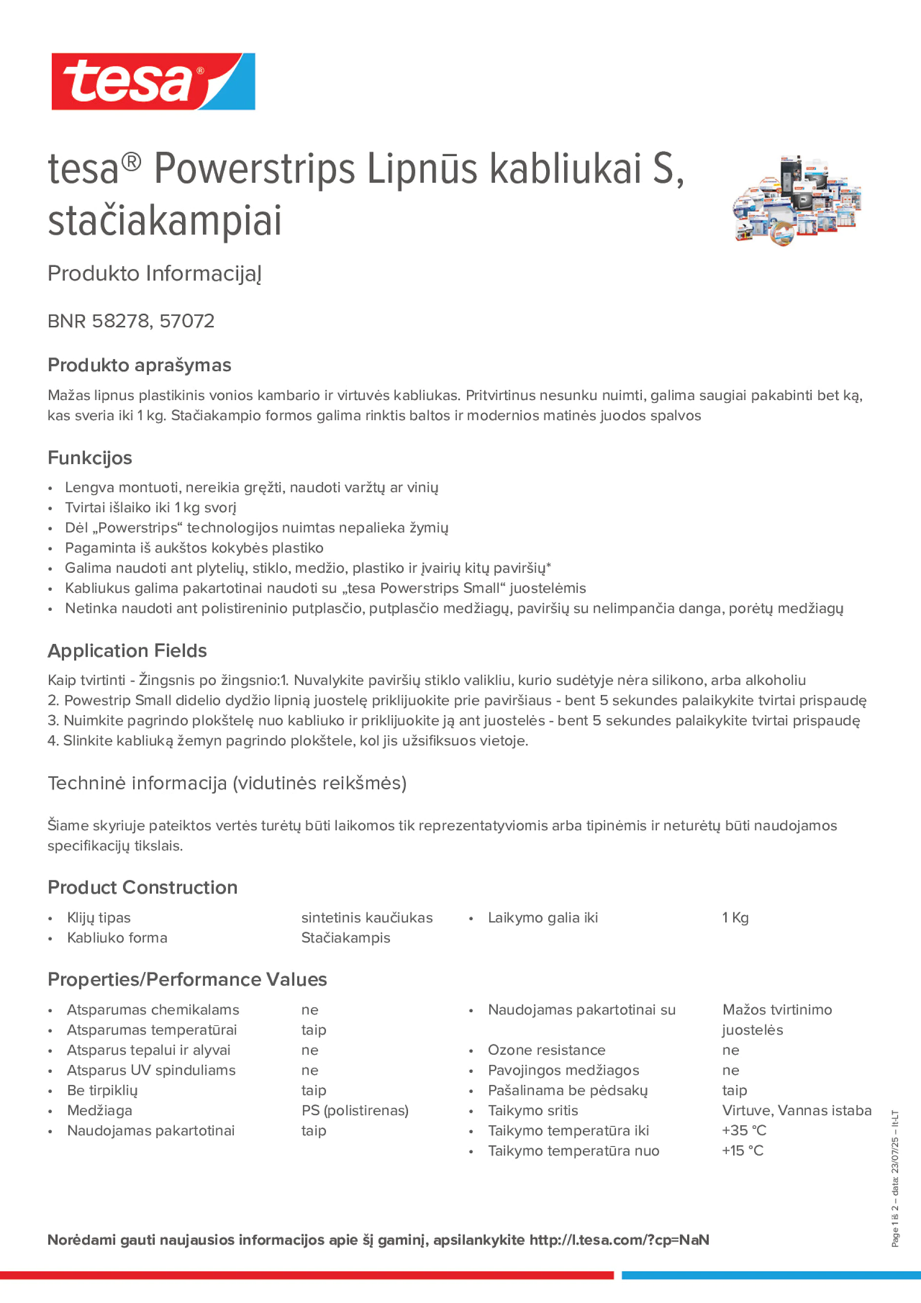 Product information_tesa® Powerstrips 58278_lt-LT