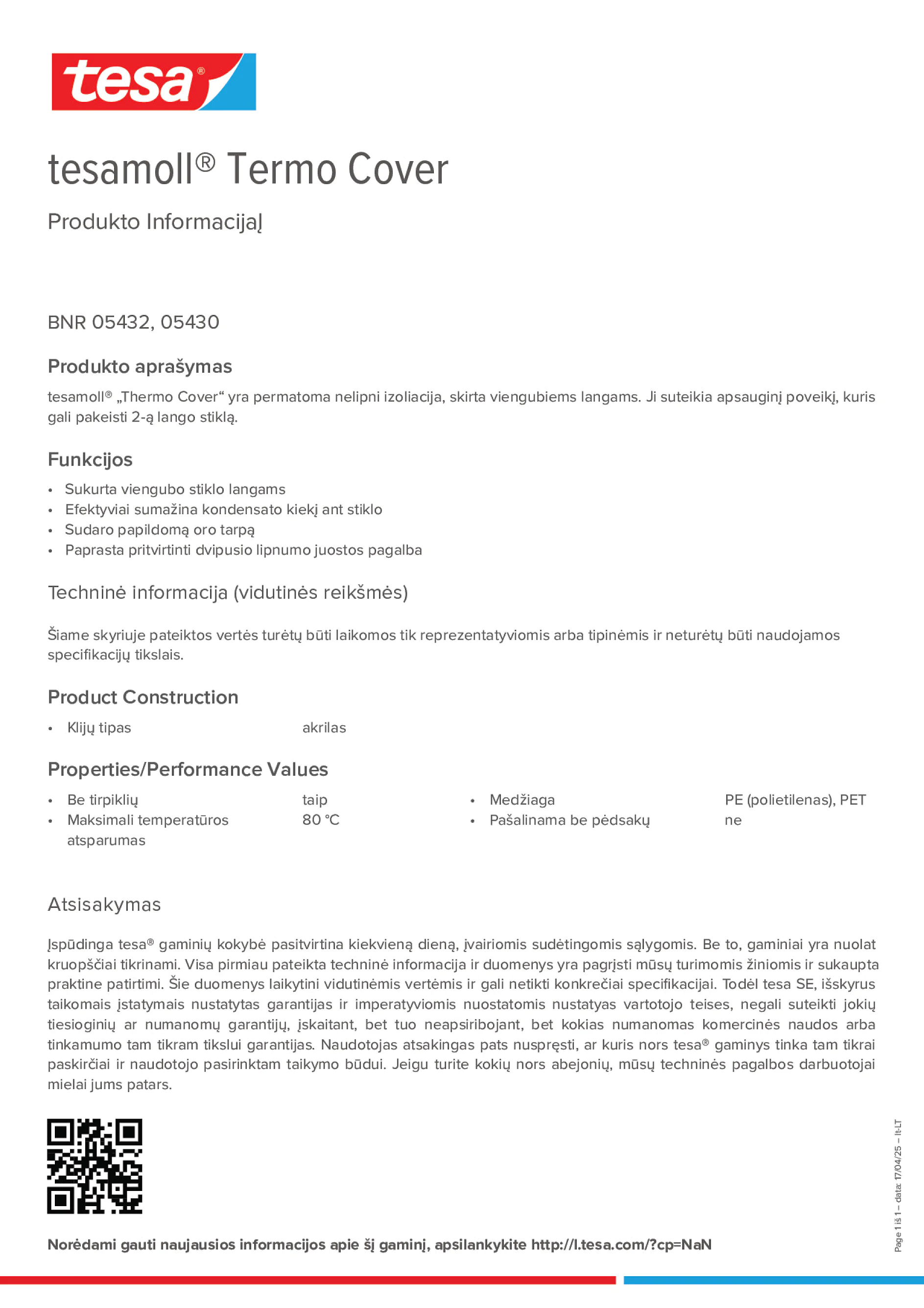 Product information_tesamoll® 5430_lt-LT