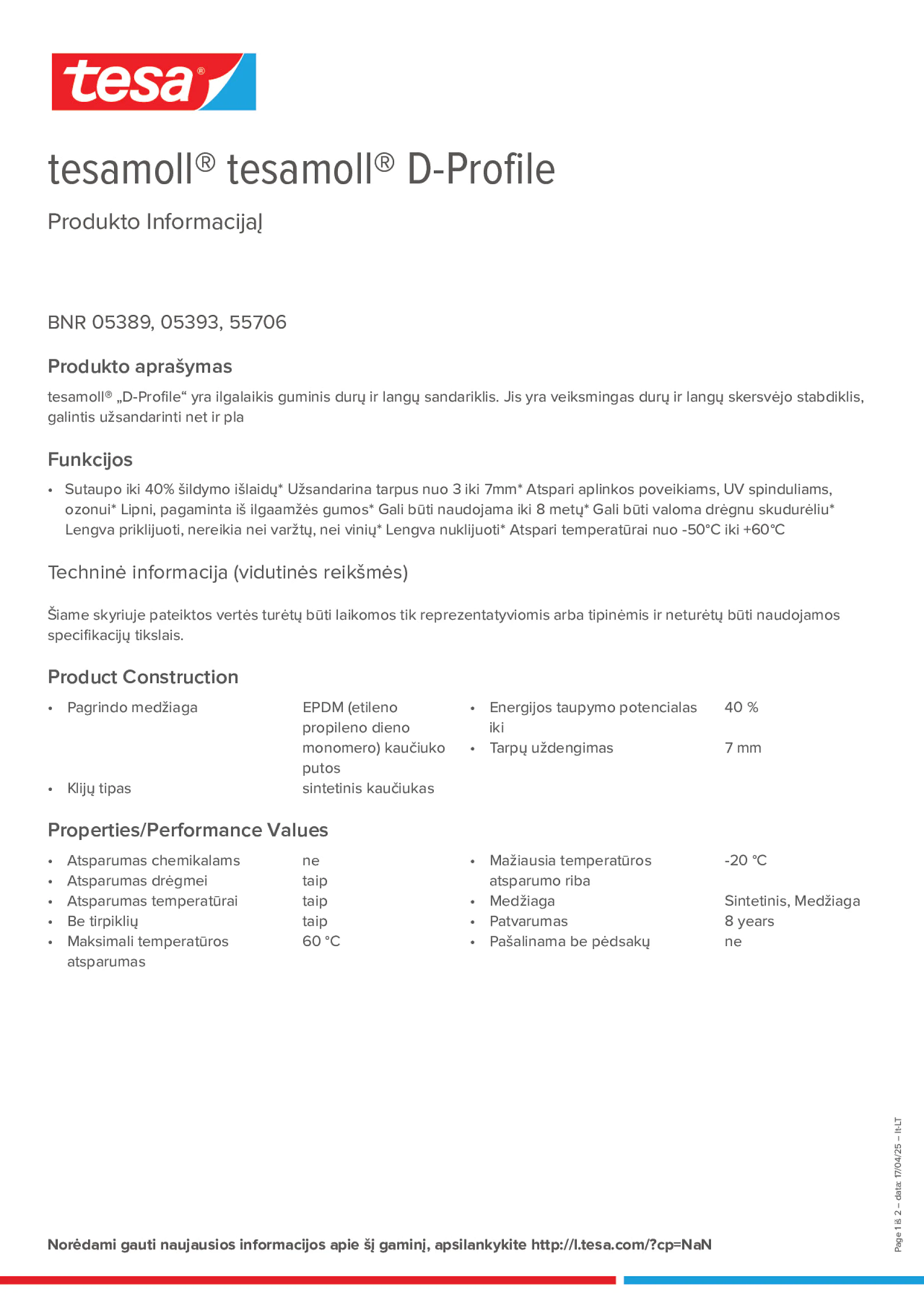 Product information_tesamoll® 5393_lt-LT