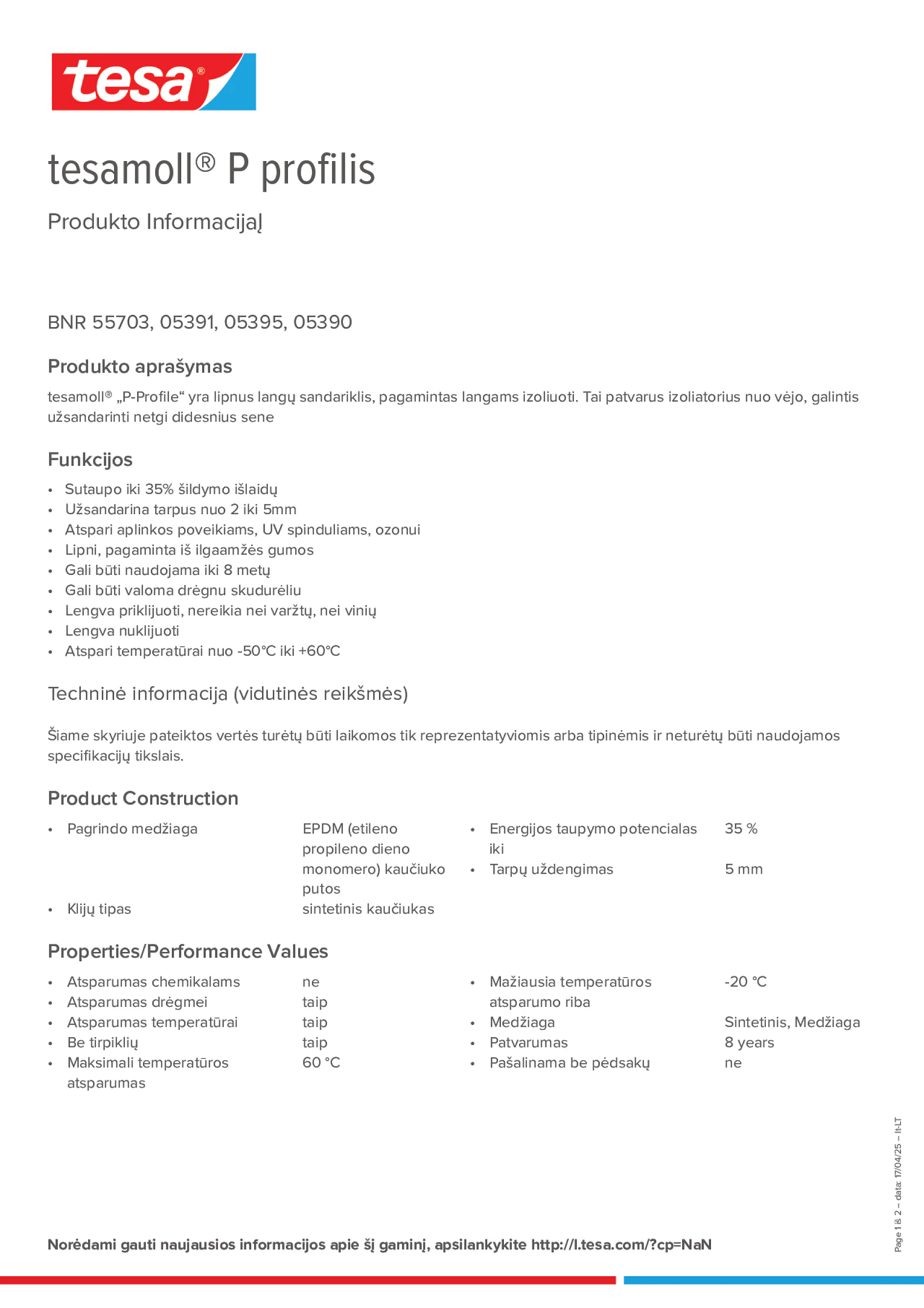 Product information_tesamoll® 5366_lt-LT