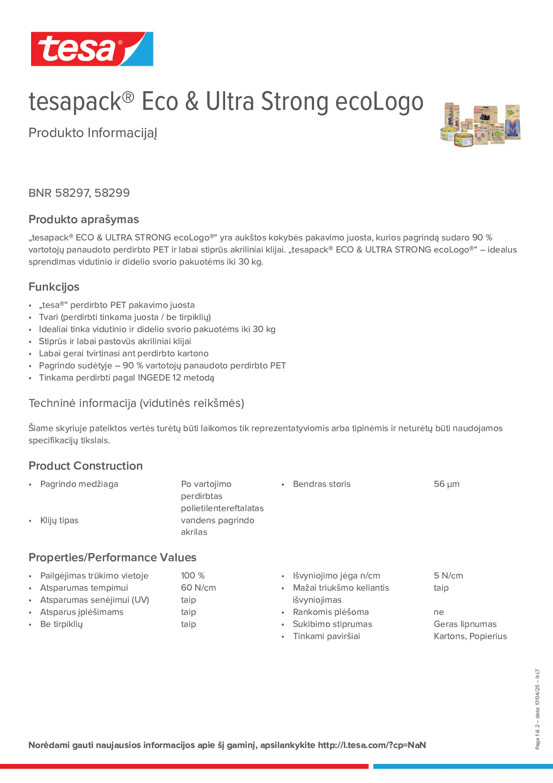 Product information_tesapack® 58297_lt-LT