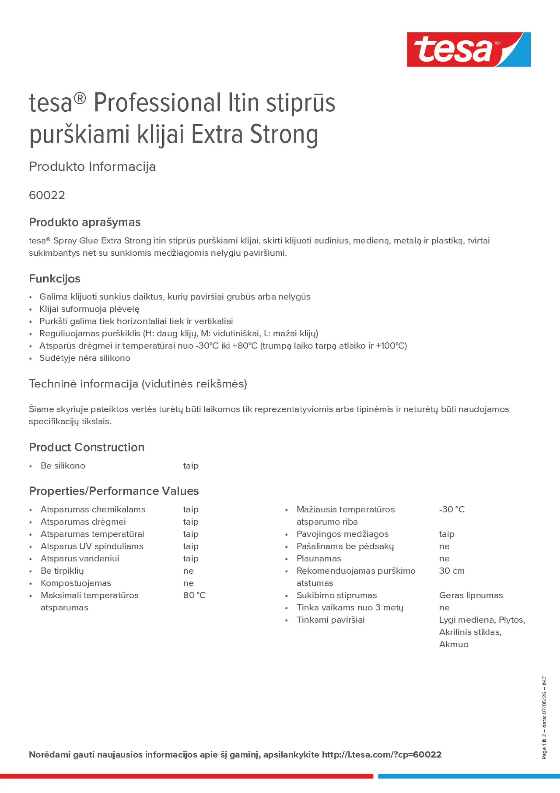 Product information_tesa® Professional 60022_lt-LT