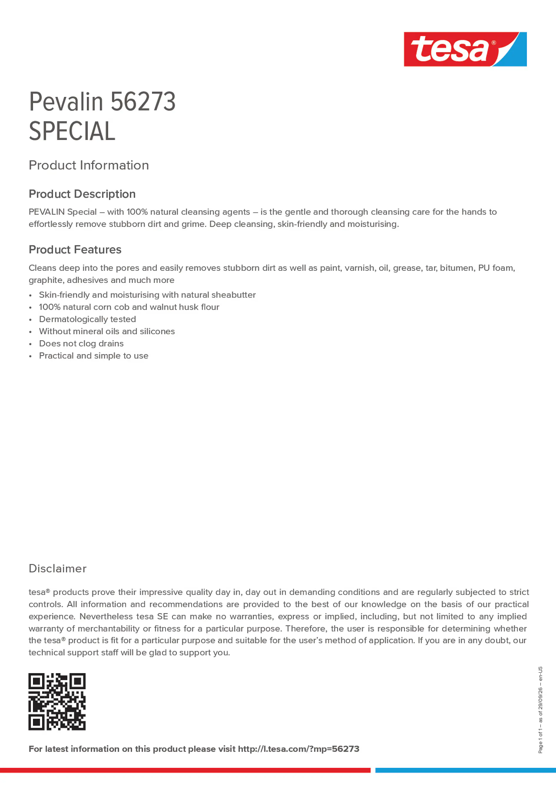 Product information_Pevalin 56273_en