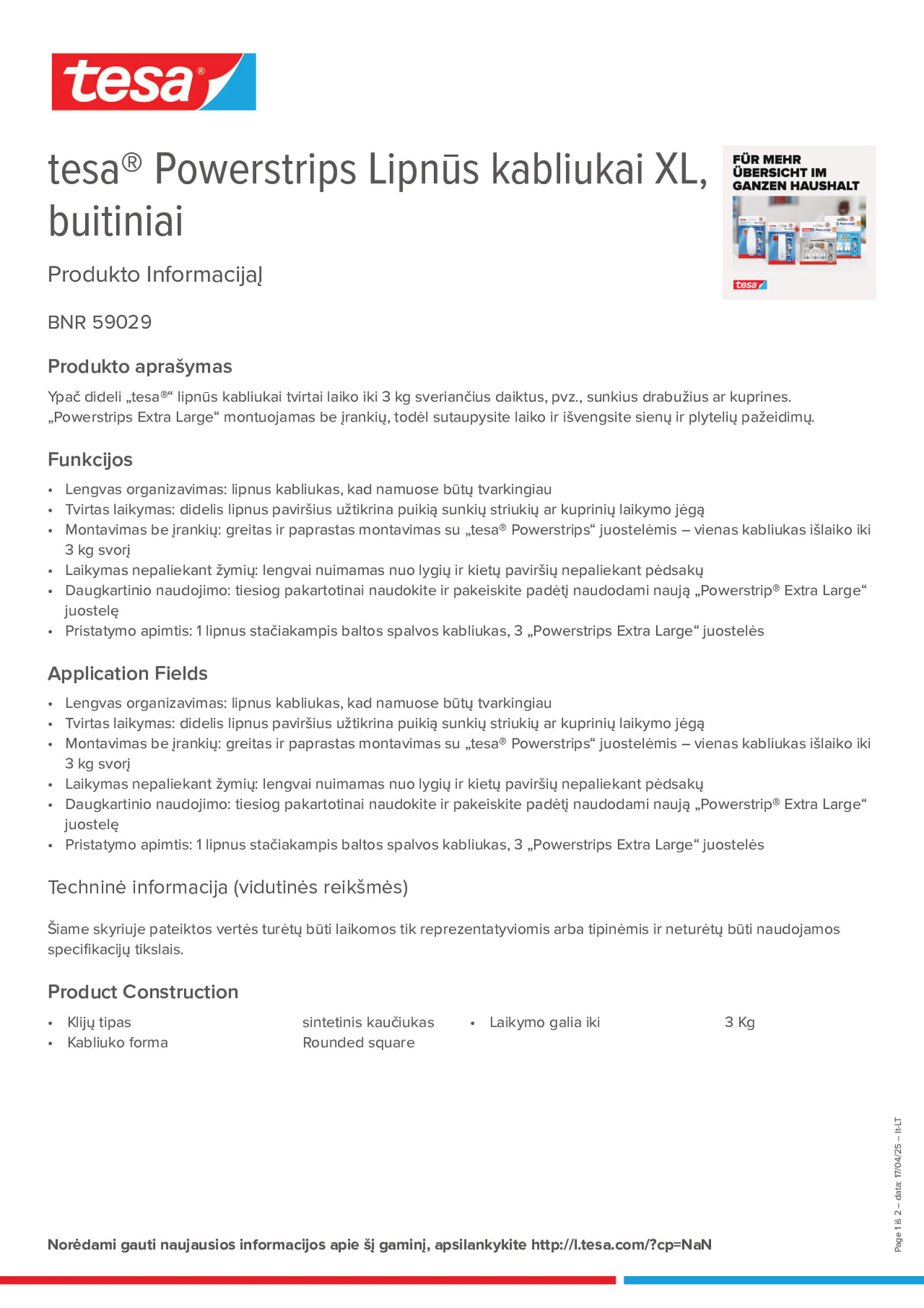 Product information_tesa® Powerstrips 59029_lt-LT
