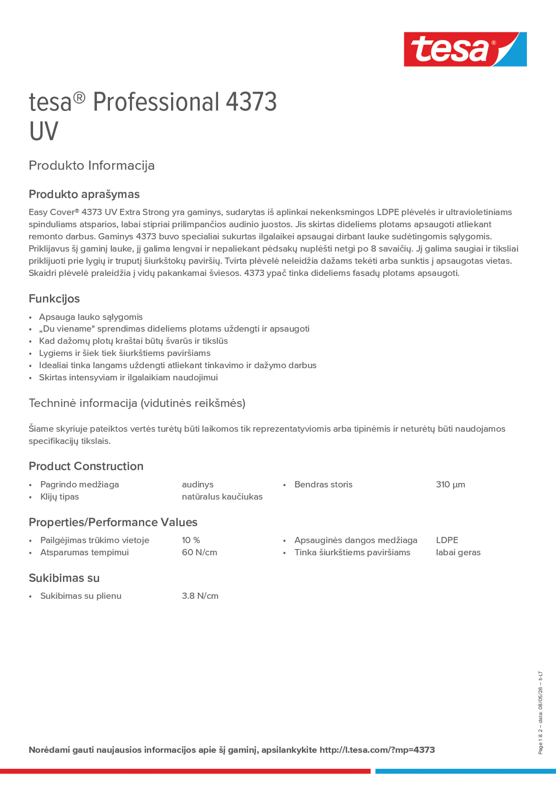 Product information_tesa® Professional 04373_lt-LT
