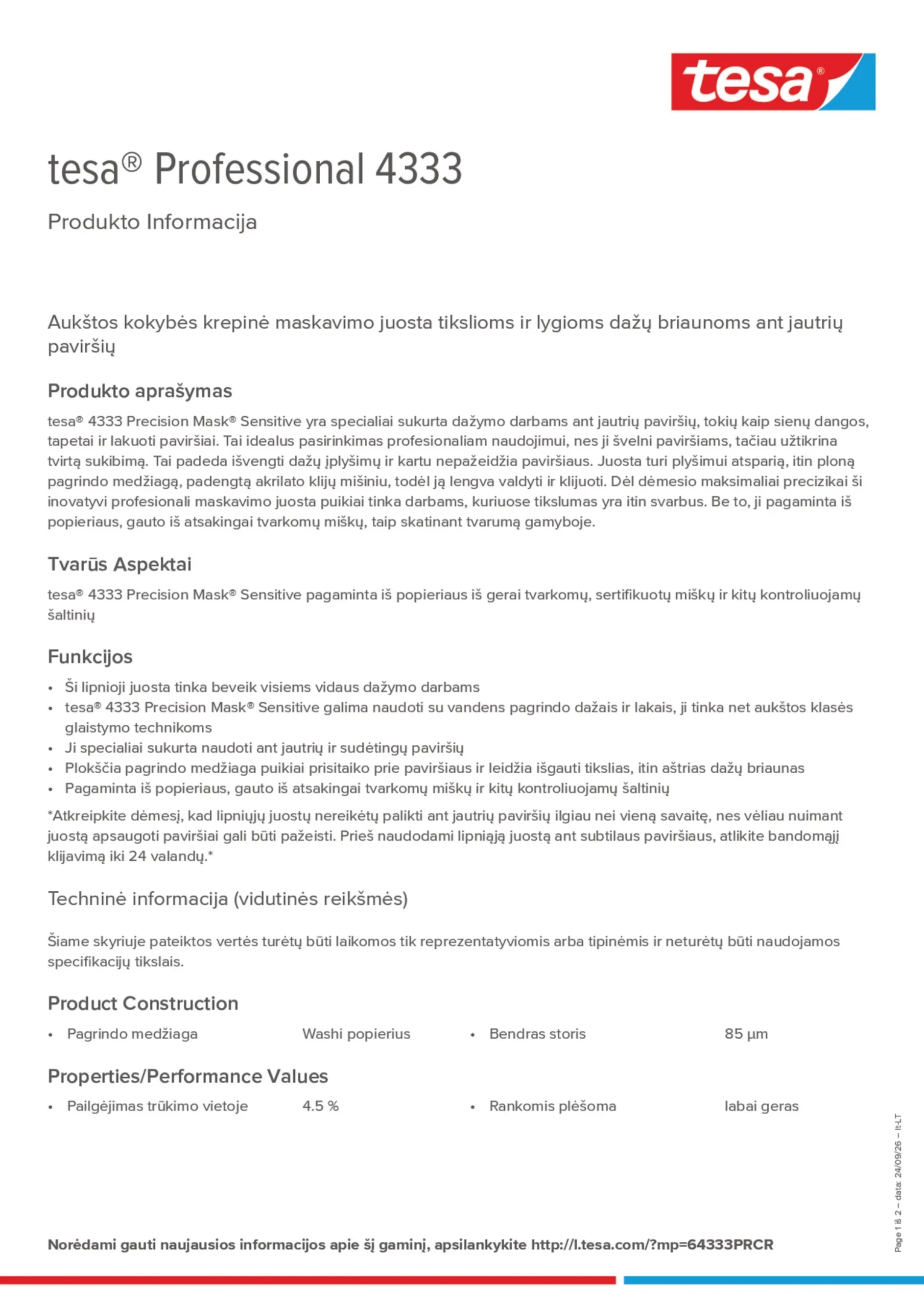 Product information_tesa® Professional 04333_lt-LT
