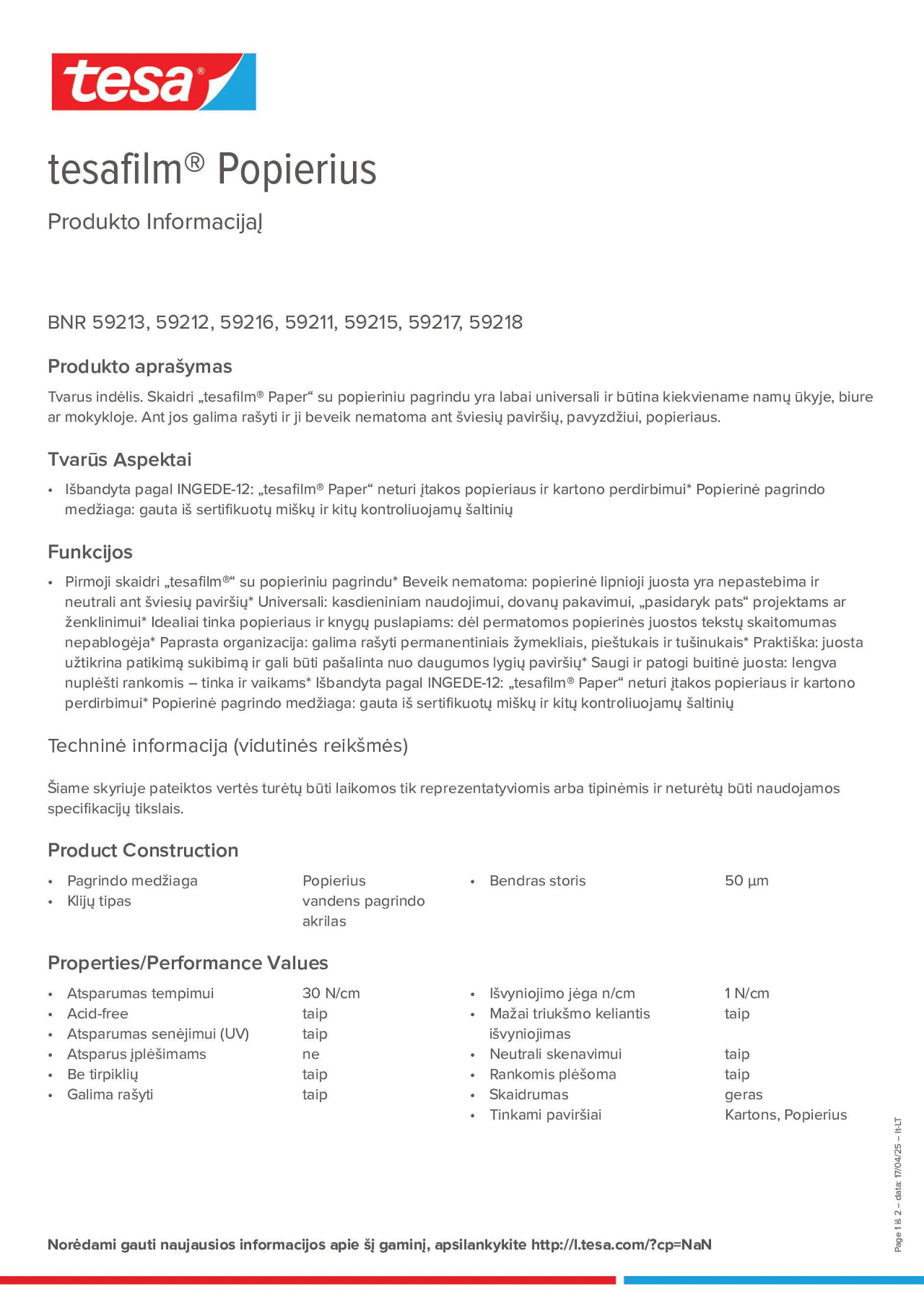 Product information_tesafilm® 59213_lt-LT