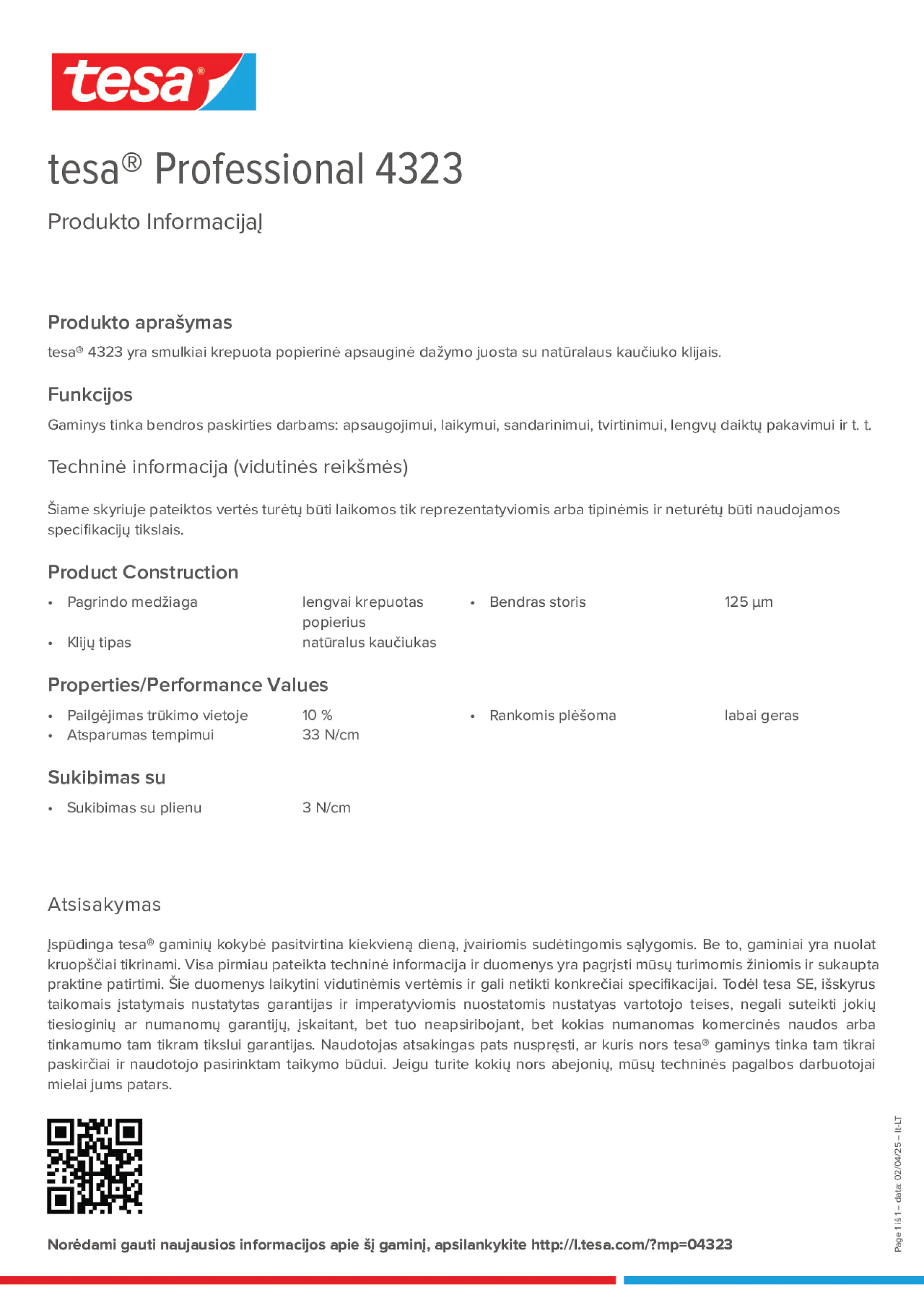 Product information_tesa® Professional 04323_lt-LT