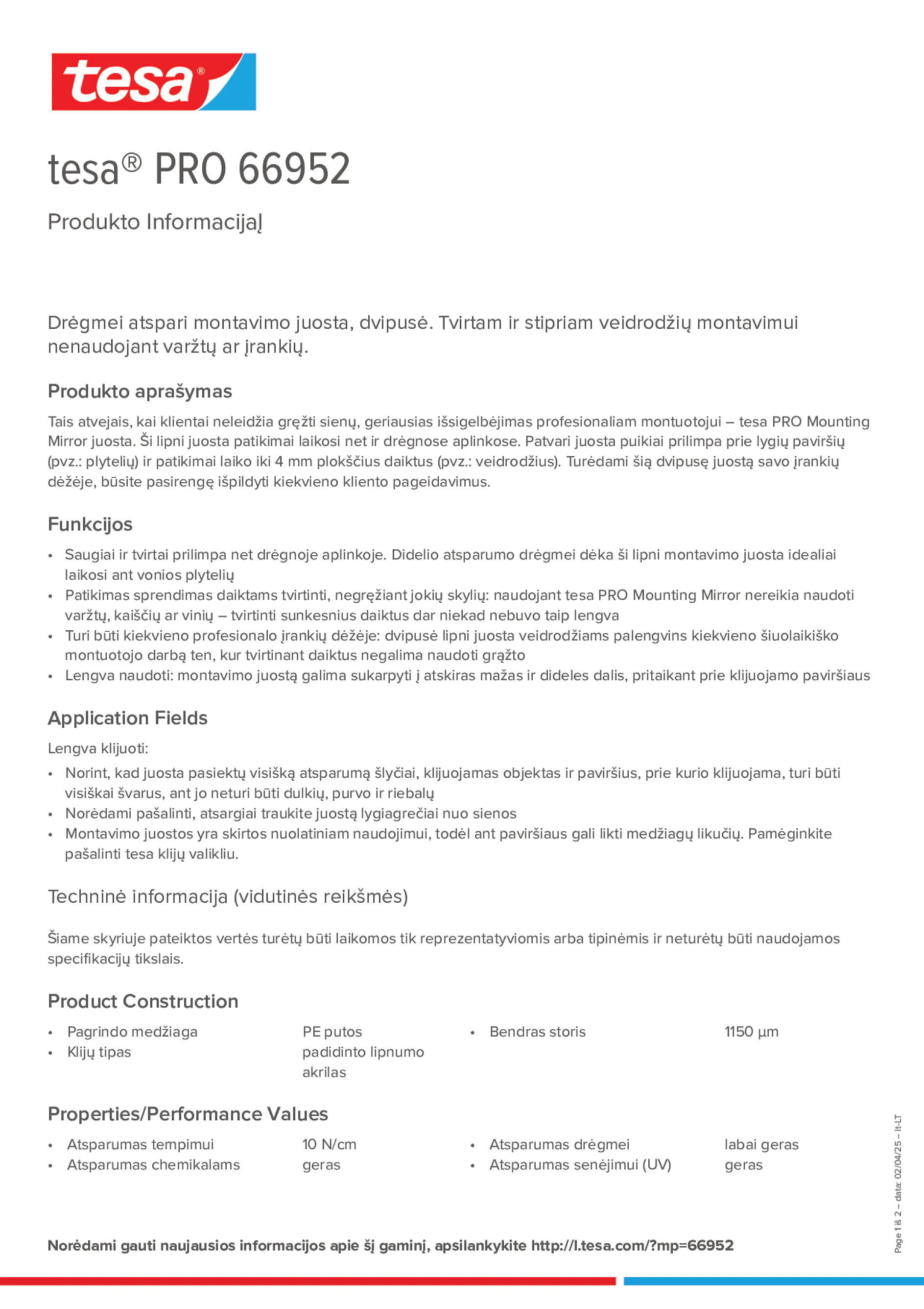 Product information_tesa® PRO 66952_lt-LT