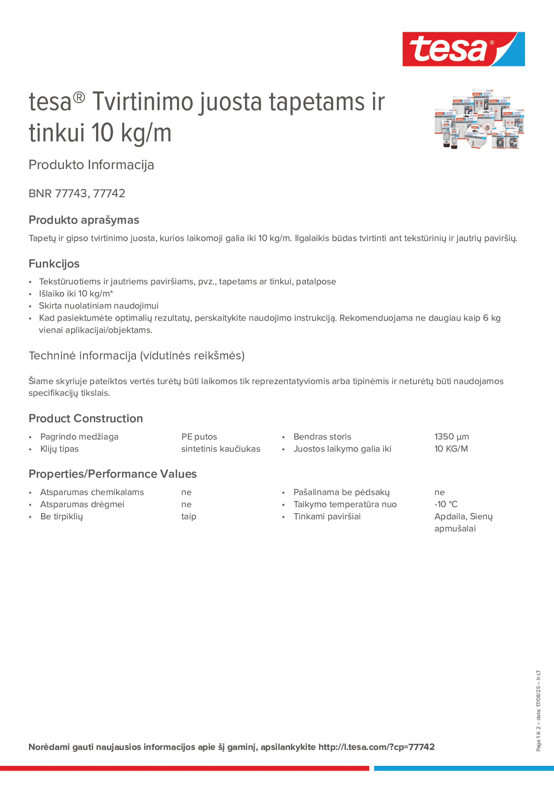 Product information_tesa® 77742_lt-LT
