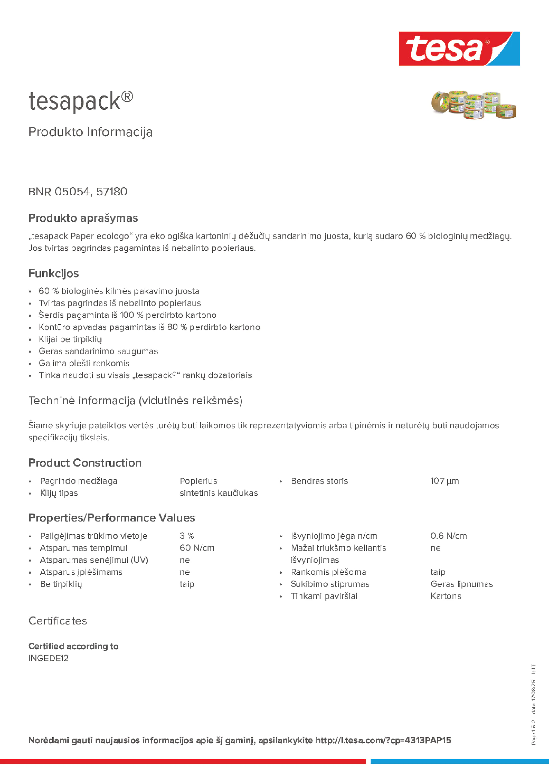 Product information_tesapack® 5054_lt-LT